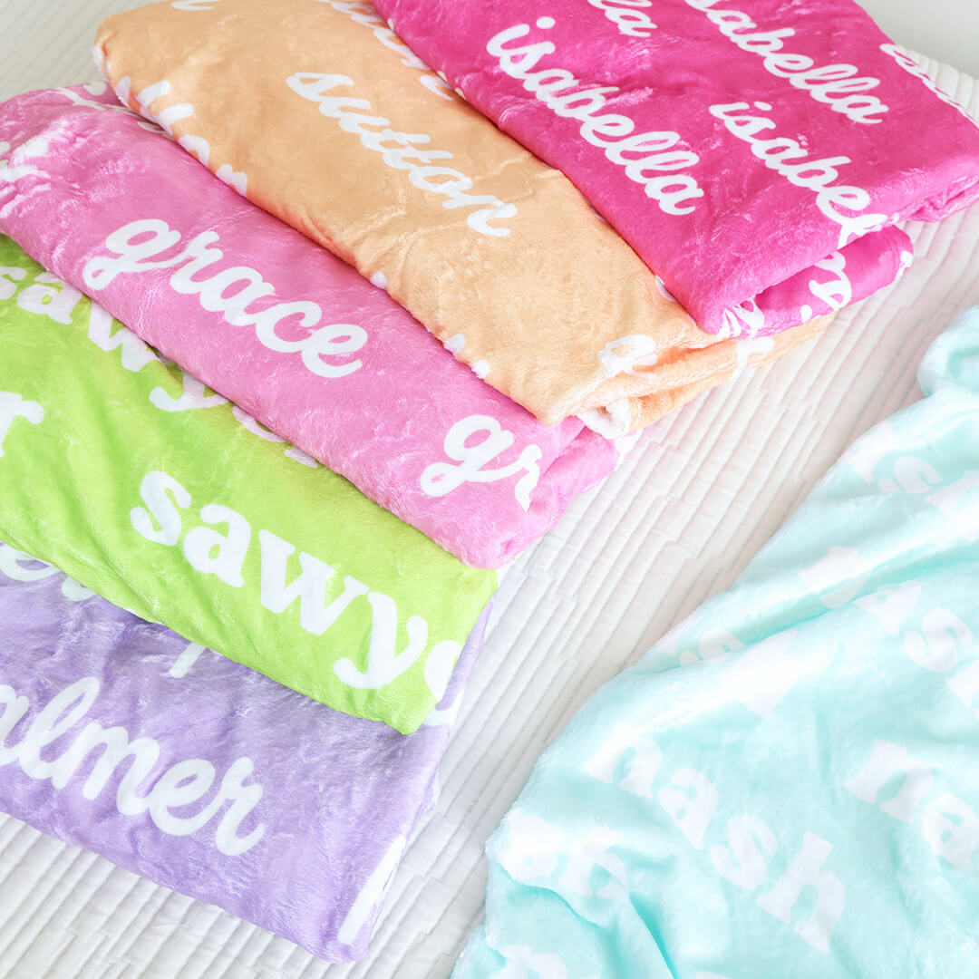 Personalized Color Blanket | Bright Neons、mySite、layawaytickets