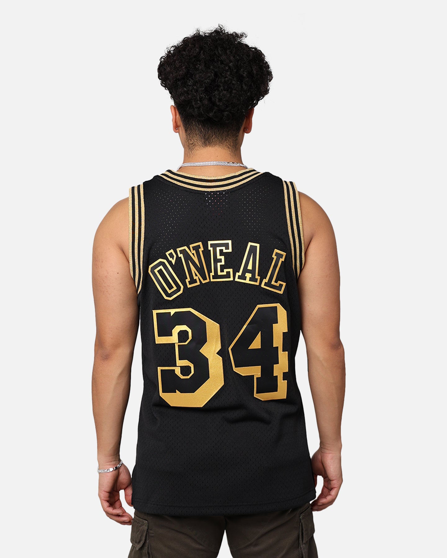 Mitchell & Ness Los Angeles Lakers Shaquille O'Neal '96-97 Swingman Jersey Black/Gold、mySite、zt4zffjzw