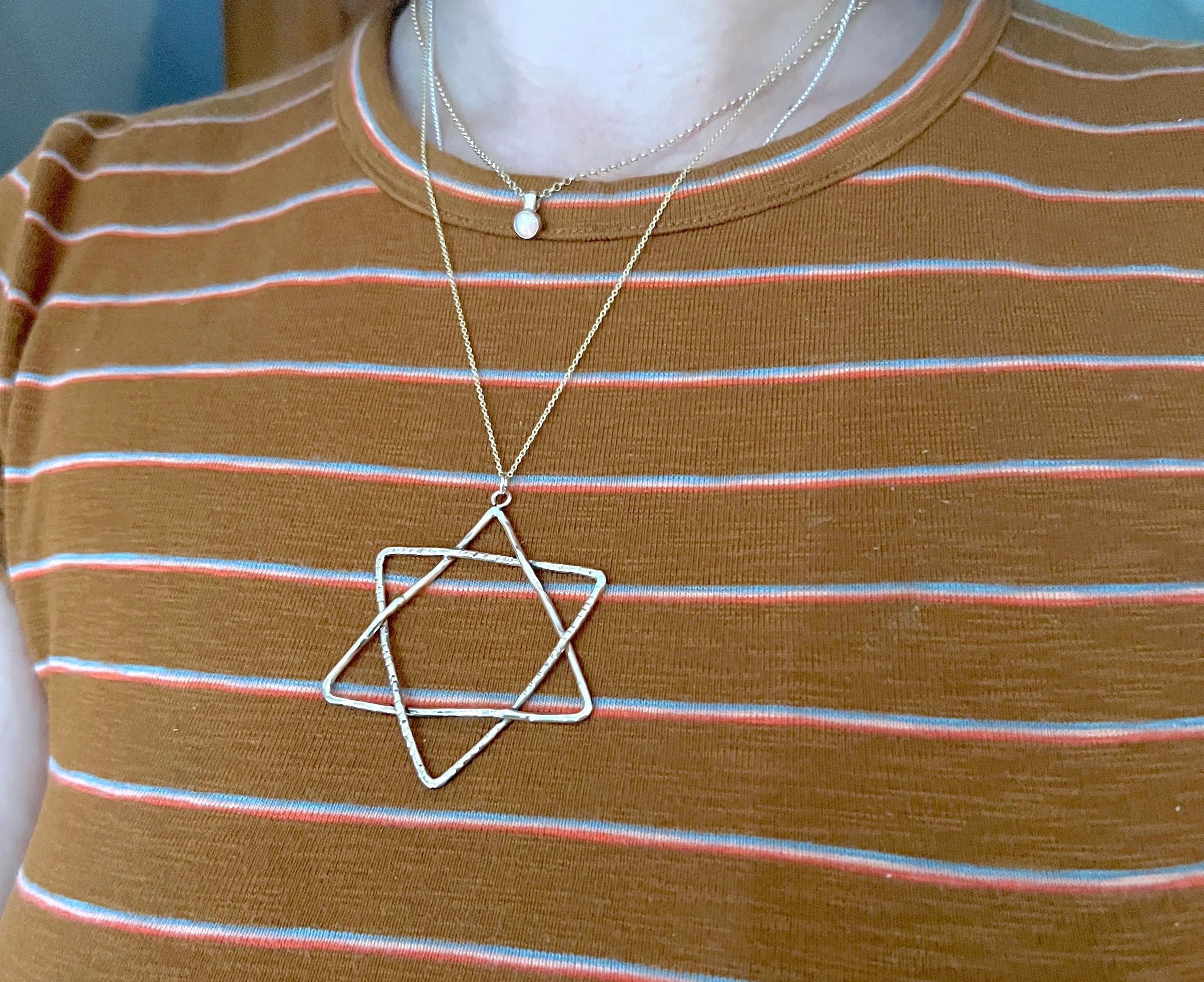Sterling Silver Handmade Organic Star of David - Small or Large、mySite、topwebapps