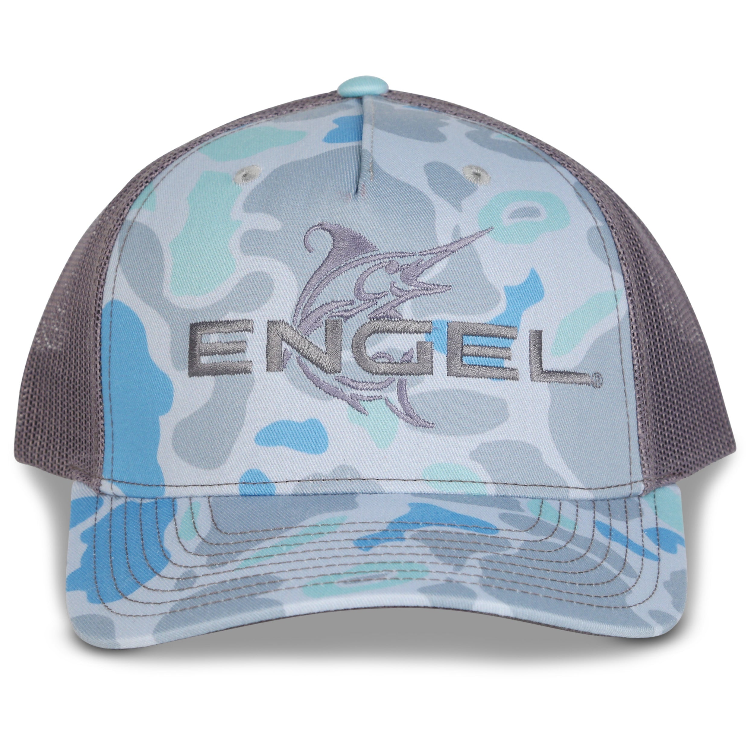 Engel Saltwater Camo & Charcoal 112 Trucker Cap by Richardson®、mySite、noshort