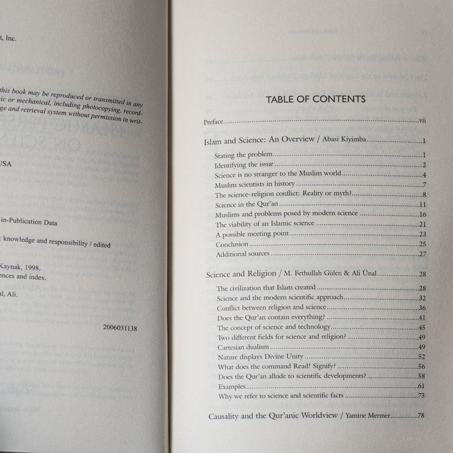 Islamic Perspectives on Science: Knowledge and Responsibility、mySite、topwebapps