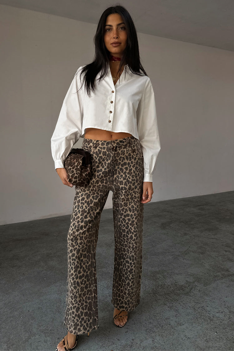 White Cropped Cotton Miley Shirt、mySite、solidvoid