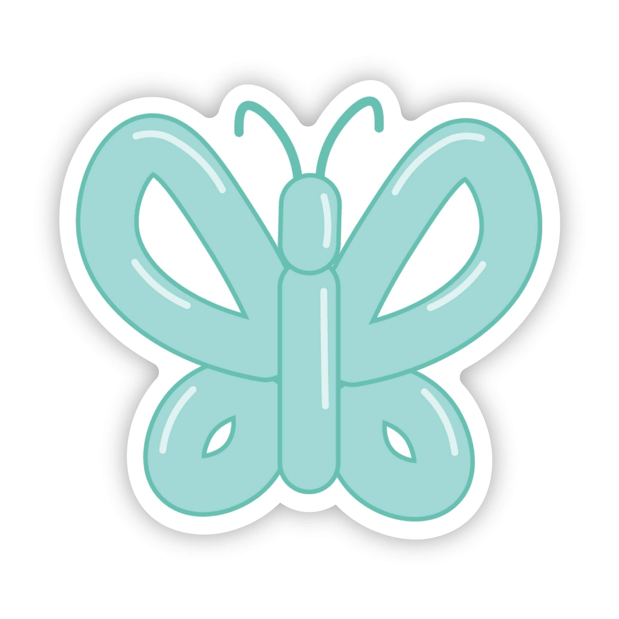  Teal Balloon Butterfly Sticker、mySite、elrpsem3k