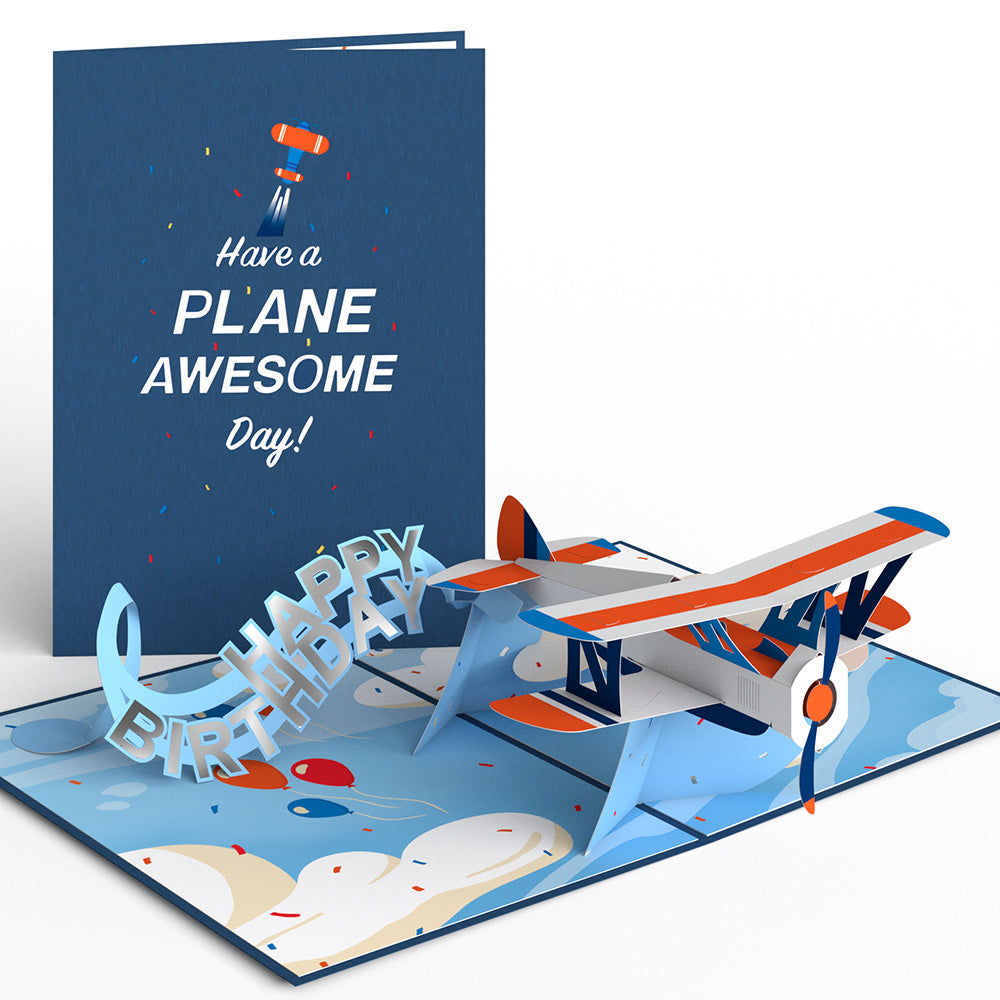 Happy Birthday Plane Pop-Up Card、mySite、solidvoid