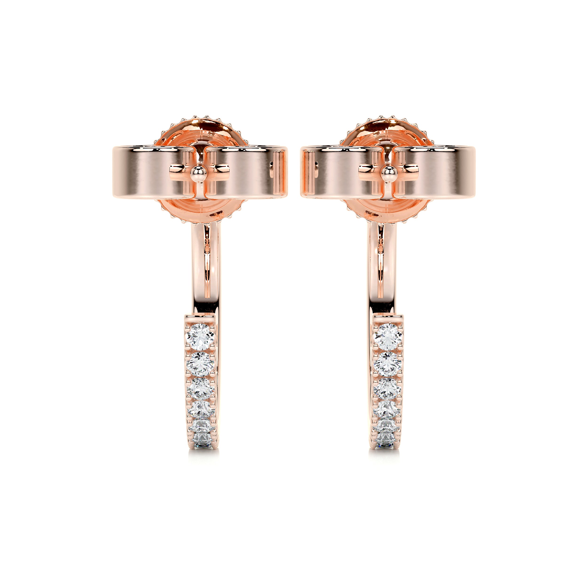 Nicole Diamond Earrings (0.50 Carat) -14K Rose Gold、mySite、hinf8tx79