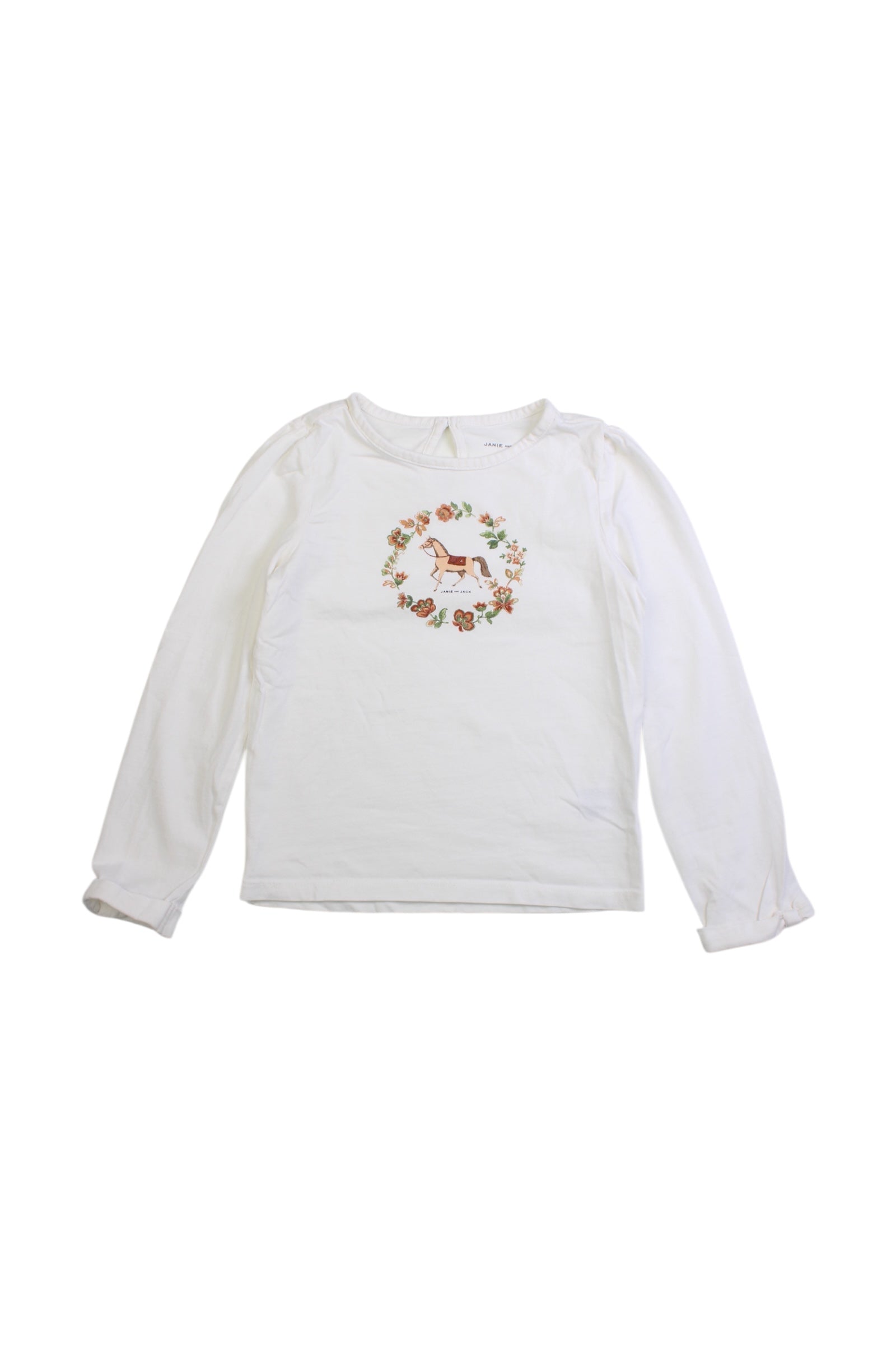 Janie & Jack Floral Long Sleeve Top 6T、mySite、g9winljtr
