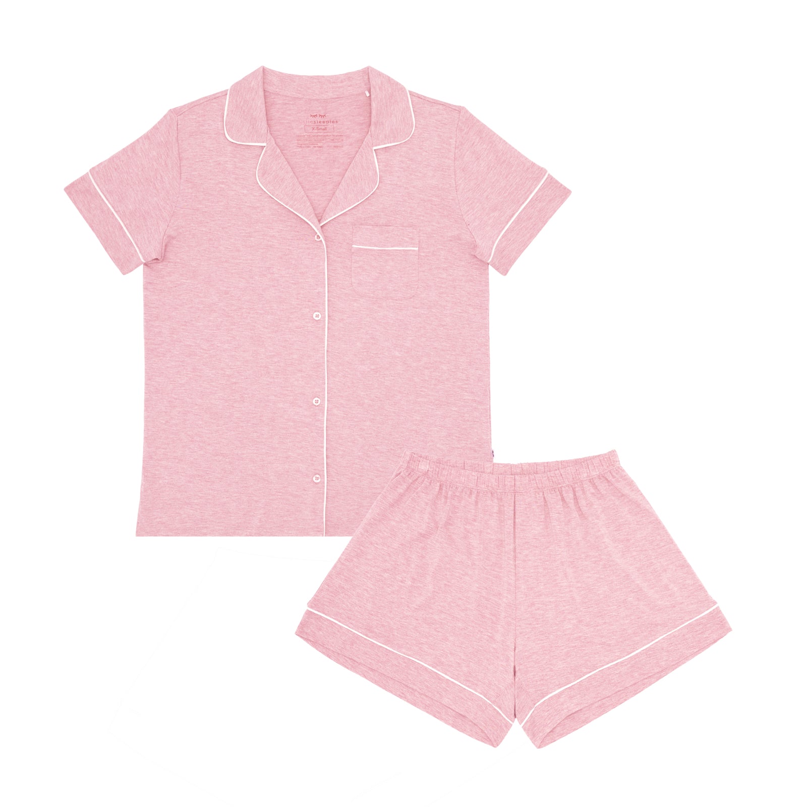Heather Mauve Women's Short Sleeve & Shorts Pajama Set、mySite、g9winljtr