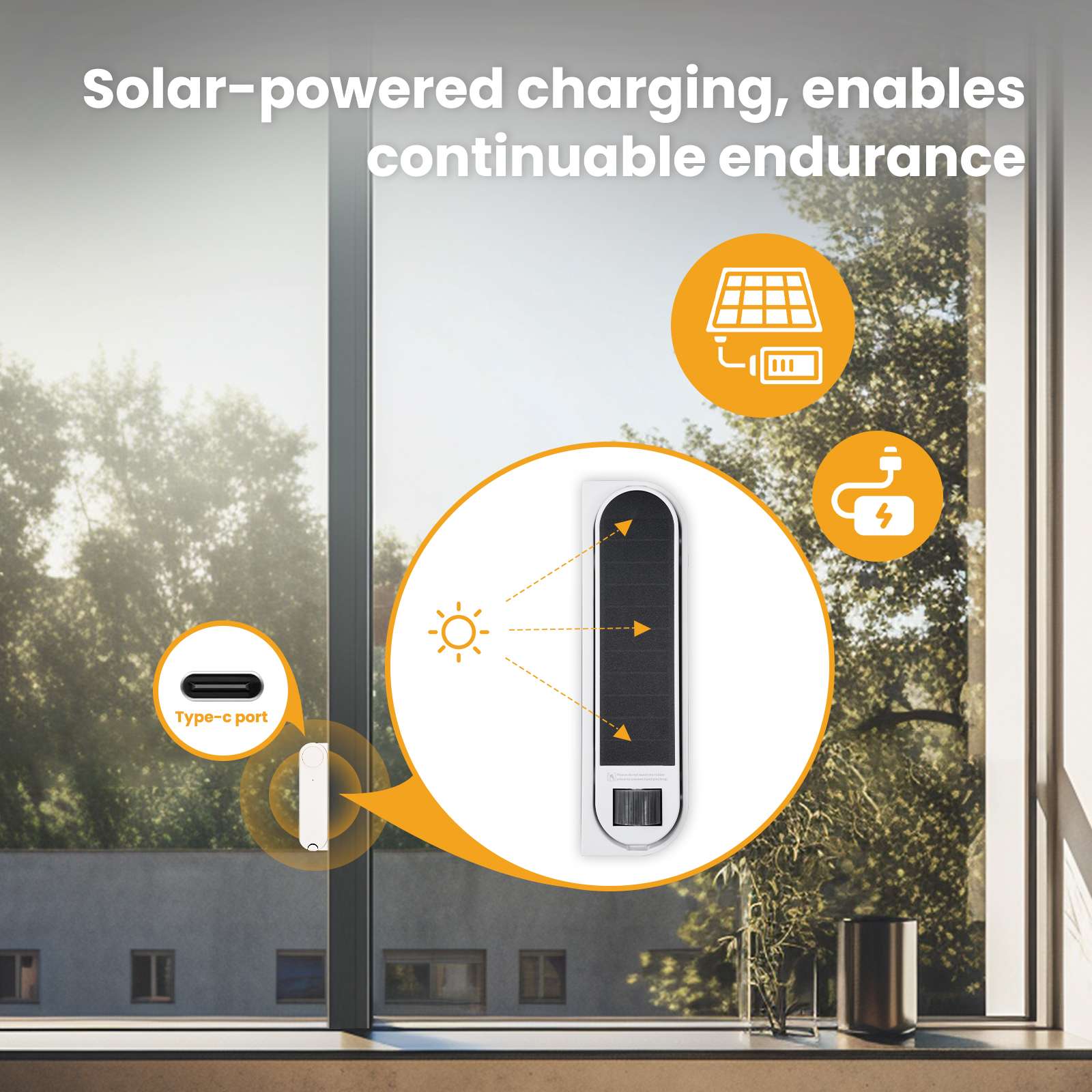 ZigBee Smart Sliding Window Pusher Automatic Opener Closer Solar Charging、mySite、fannypackpong