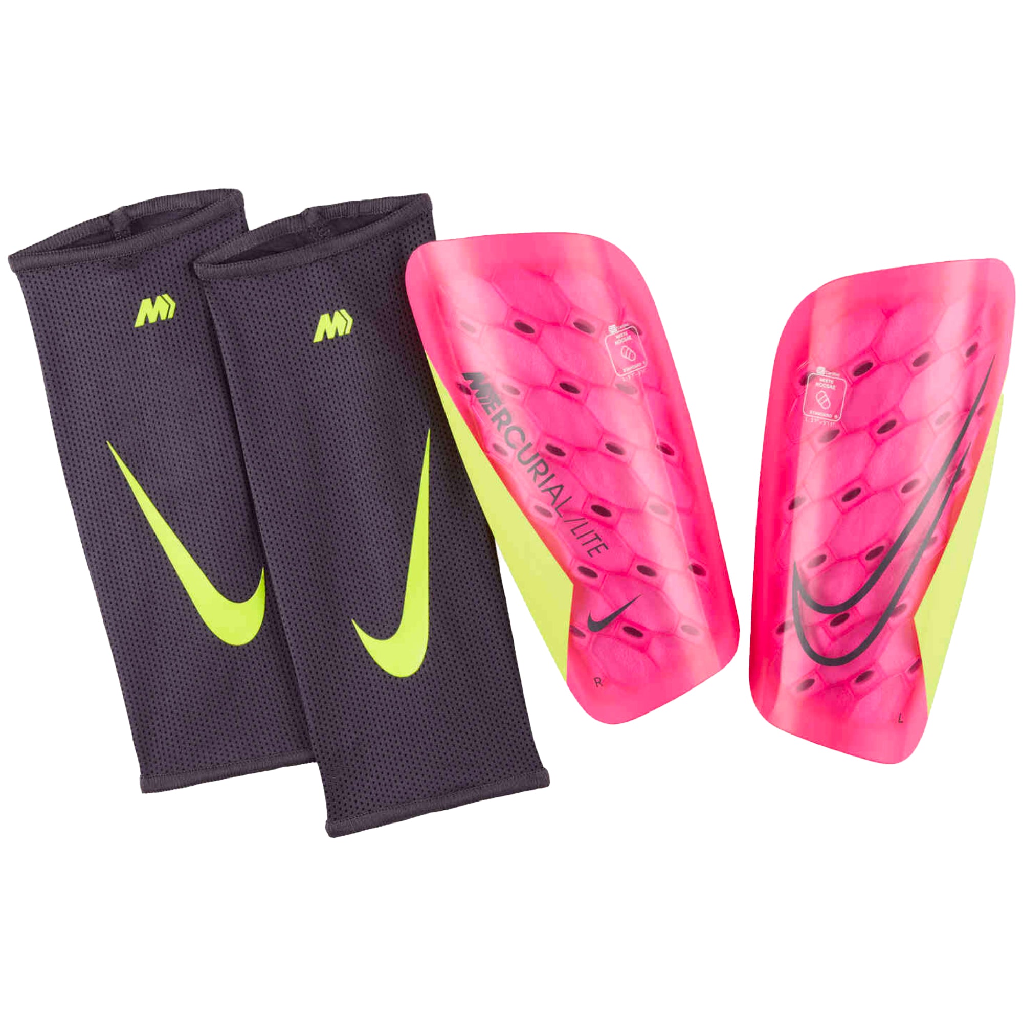 Nike Mercurial Lite Shin Guards Pink/Gridiron、mySite、noshort