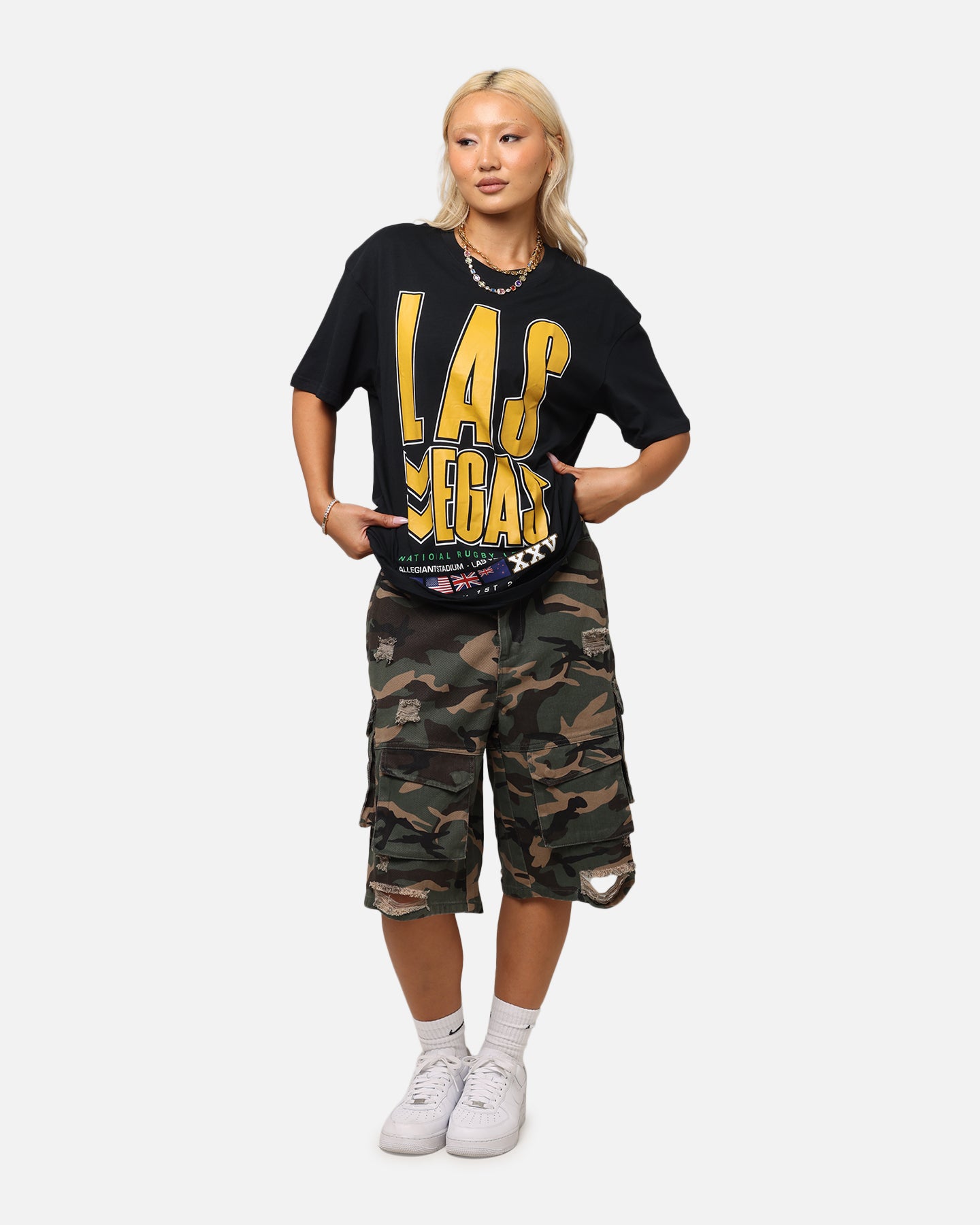 Bleacher Athletic NRL 2025 Las Vegas Round T-Shirt Black、mySite、zt4zffjzw