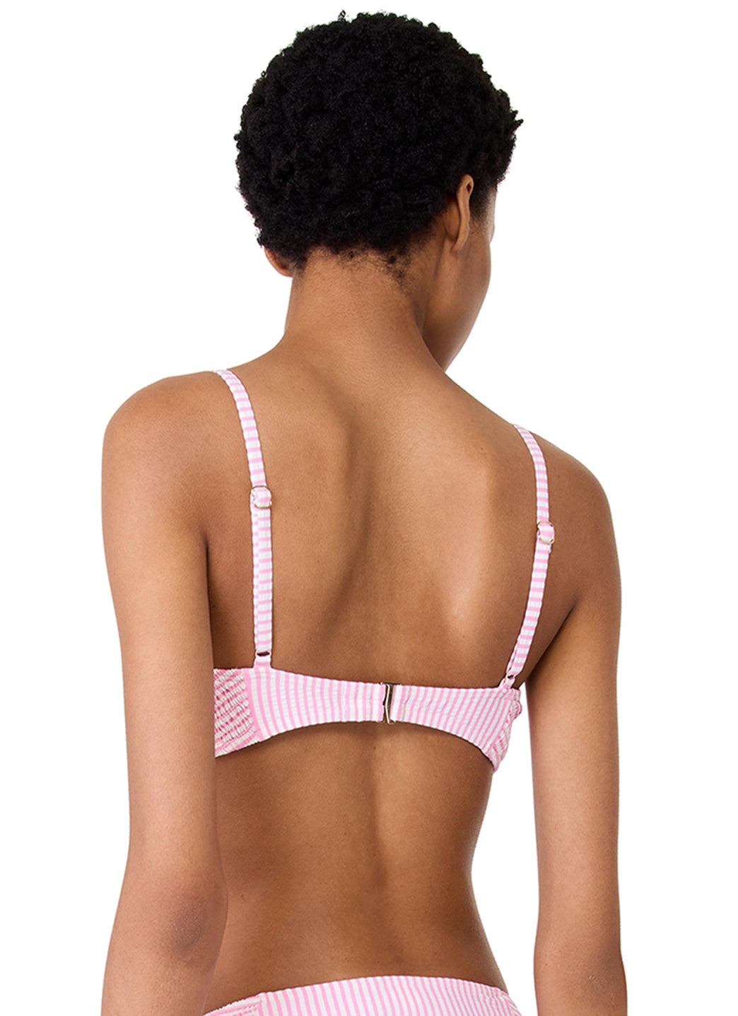 Kate Spade Women's Tide Stripe Smocked Bikini Top、mySite、noshort