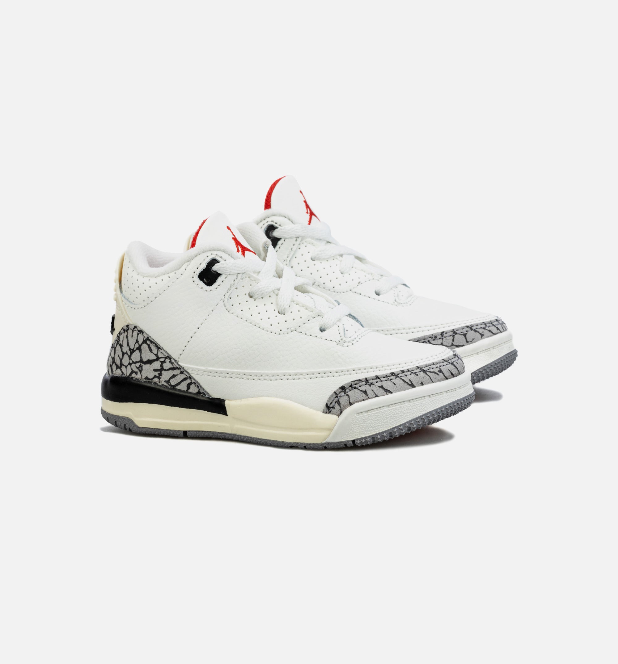 Air Jordan 3 Retro White Cement Reimagined Infant Toddler Lifestyle Shoe - White/Red/Grey、mySite、dreamappss