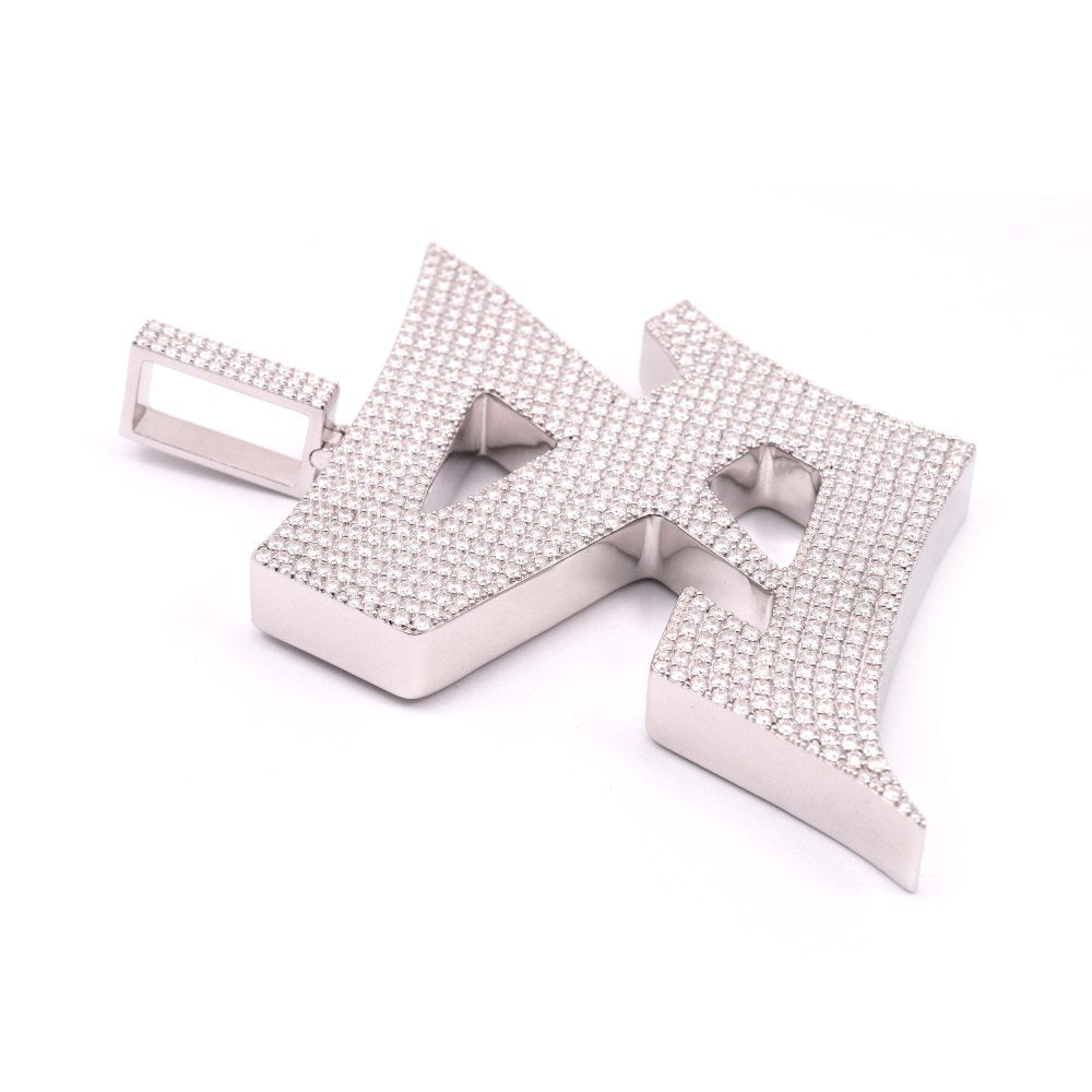 Custom Moissanite Letter S Pendant 14K Gold、mySite、hinf8tx79