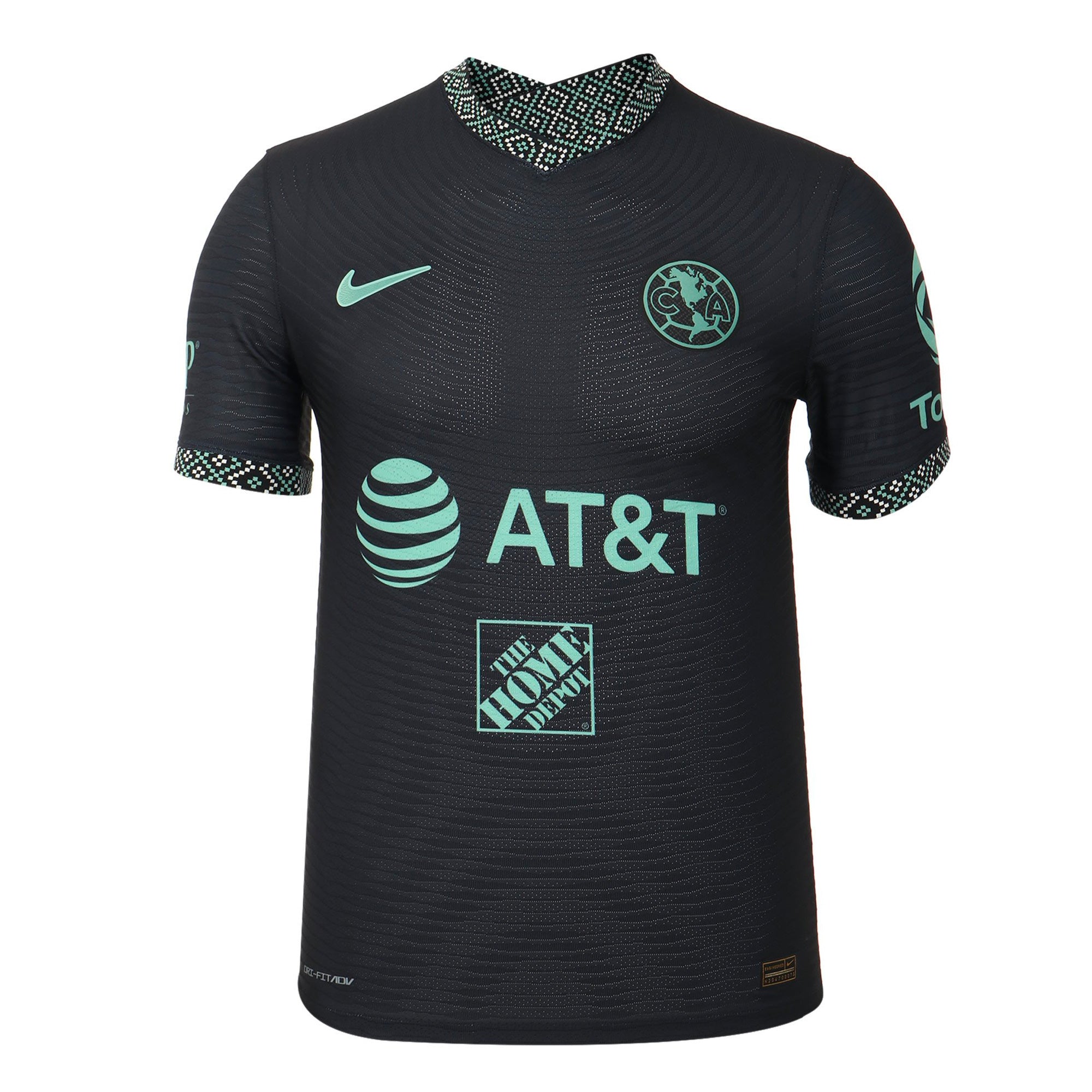 Nike Men's Club America 2022 Dri-FIT ADV Third Match Jersey Black/Jade、mySite、bottomscart