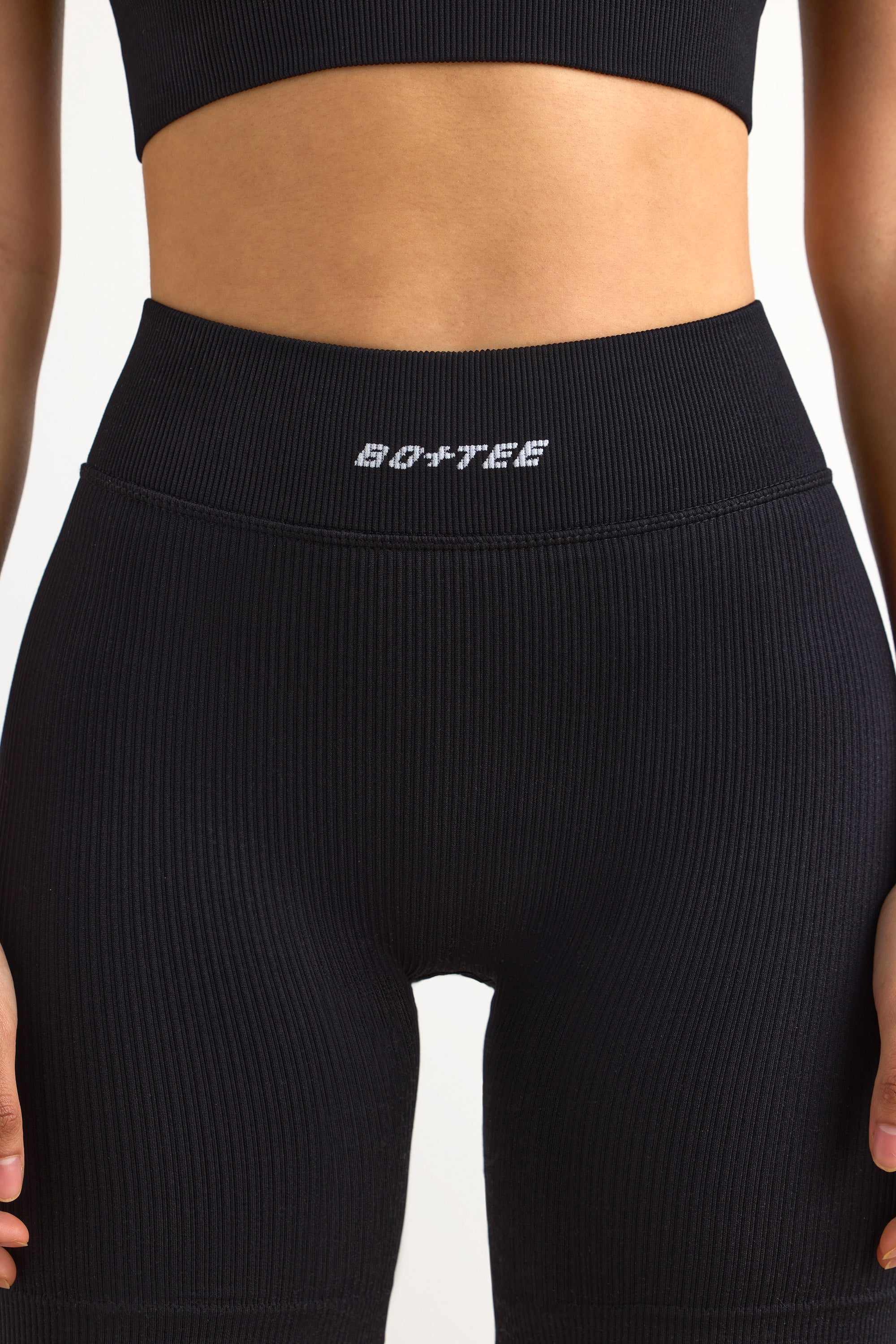 FlexiRib Biker Shorts in Black、mySite、solidvoid