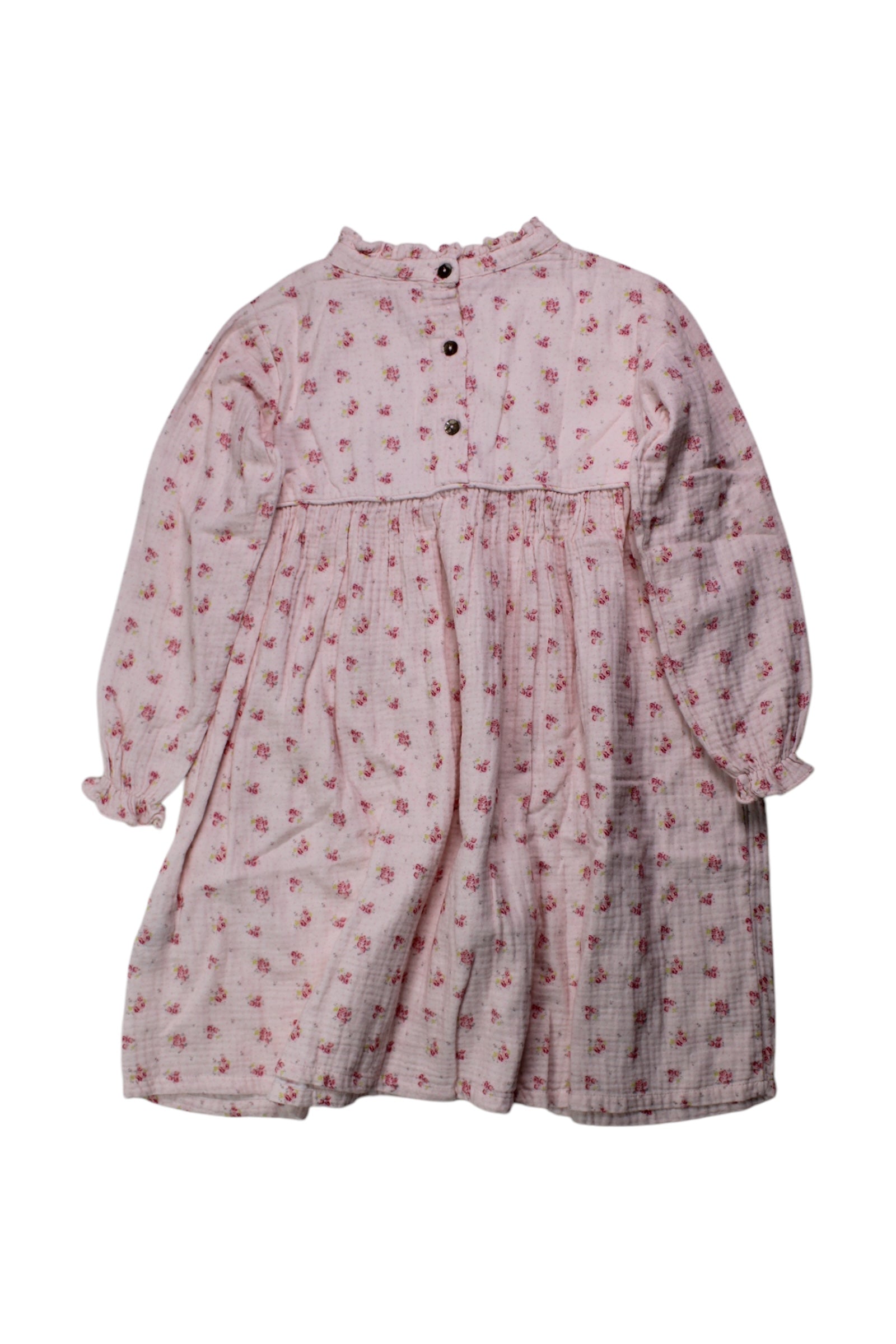 Les Enfantines Floral Long Sleeve Dress 8Y、mySite、g9winljtr