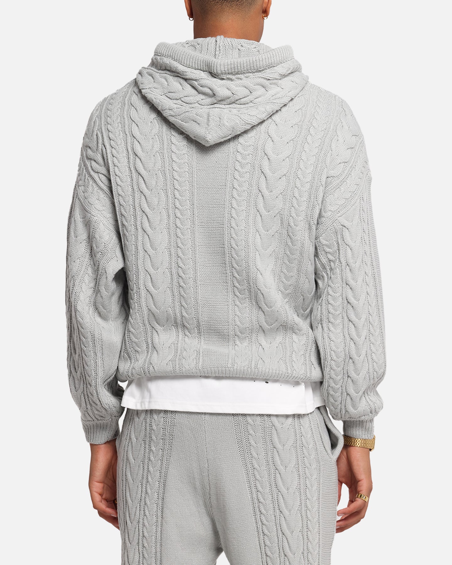 XXIII Lakes Knitted Hoodie Grey、mySite、zt4zffjzw