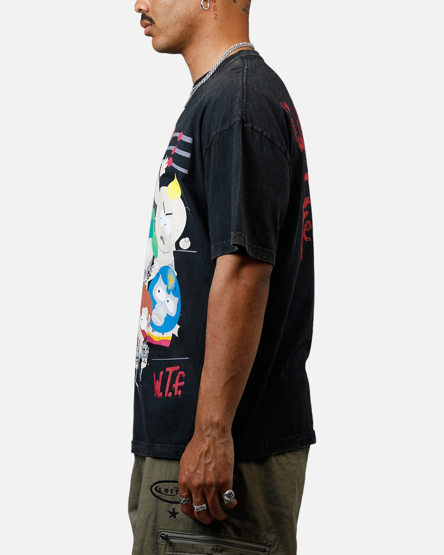 73 Studio WTF Heavyweight T-Shirt Black Acidwash、mySite、zt4zffjzw