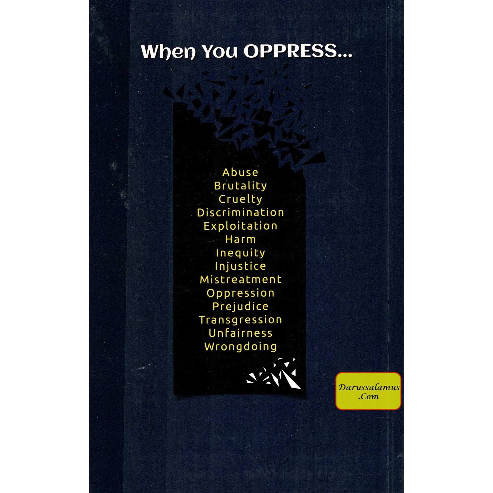 When You Oppress by Abu Zayd Kamran Ali、mySite、topwebapps