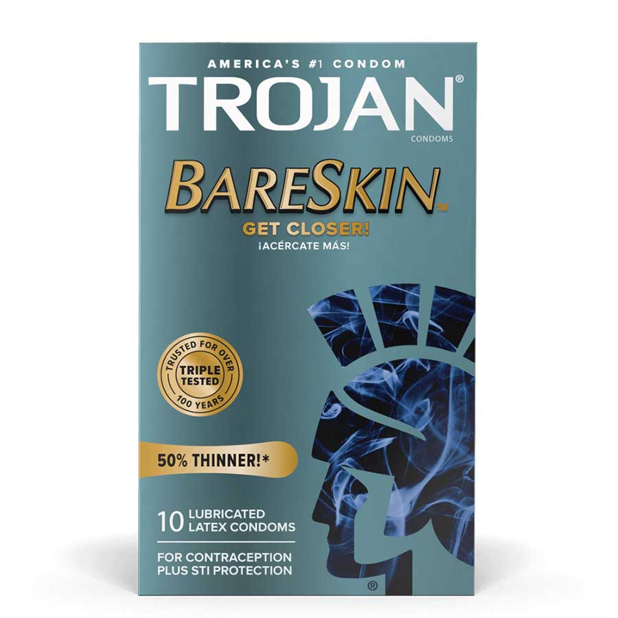 Trojan Sensitivity BareSkin Lubricated Condoms 10 Pack、mySite、bottomscart
