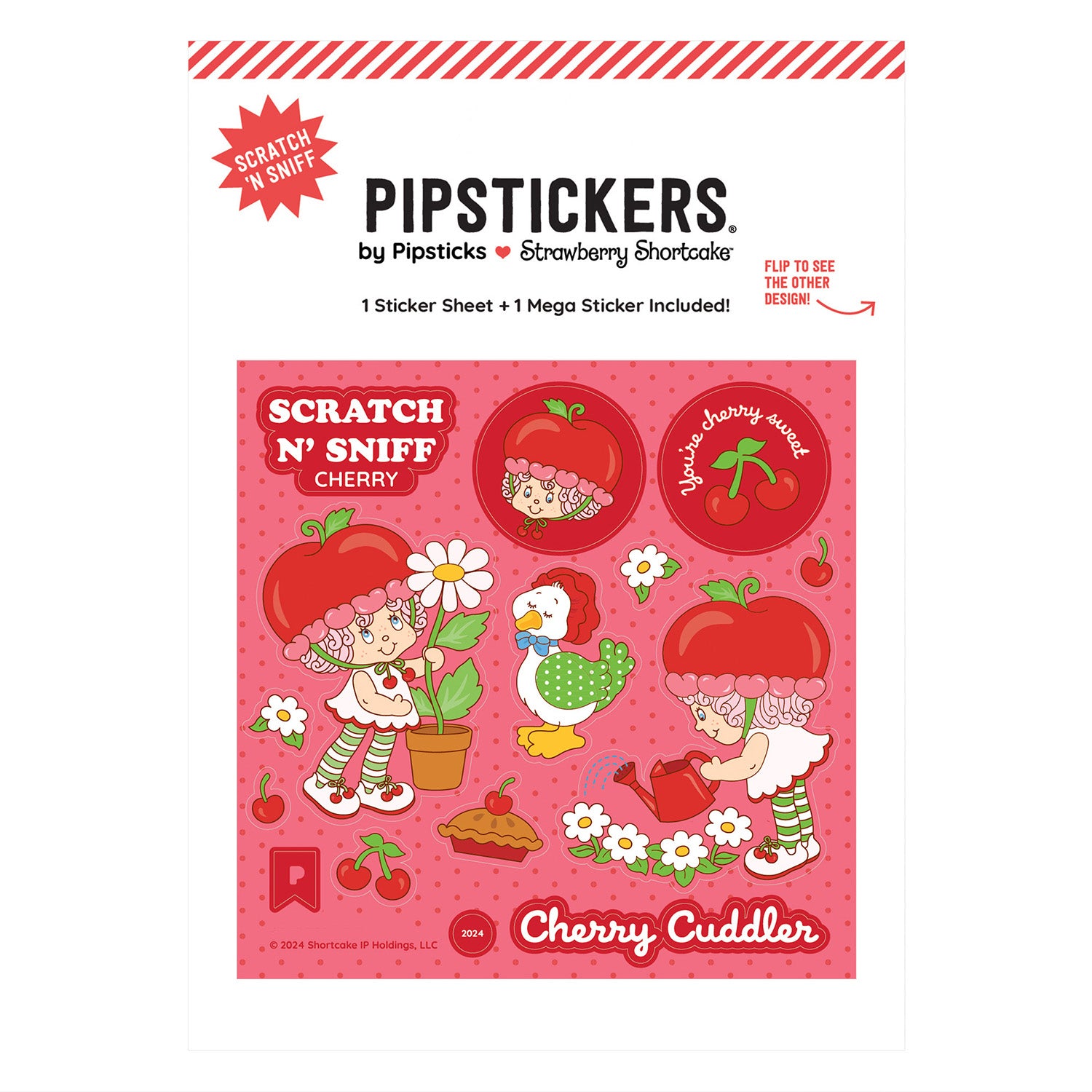  Strawberry Shortcake Cherry Cuddler & Gooseberry Scratch 'n Sniff Stickers、mySite、ghnorth