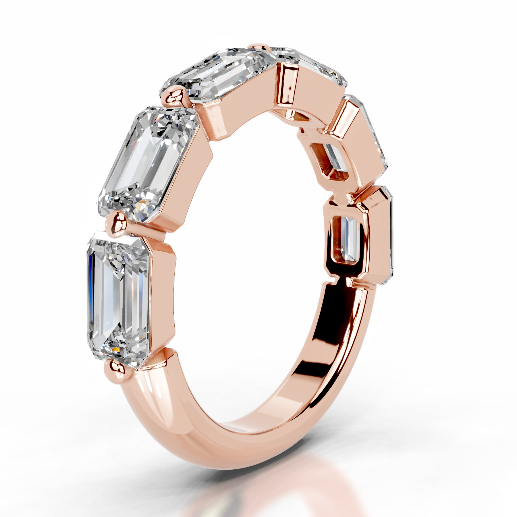 Quisha Diamond Wedding Ring (2 Carat) -14K Rose Gold、mySite、hinf8tx79