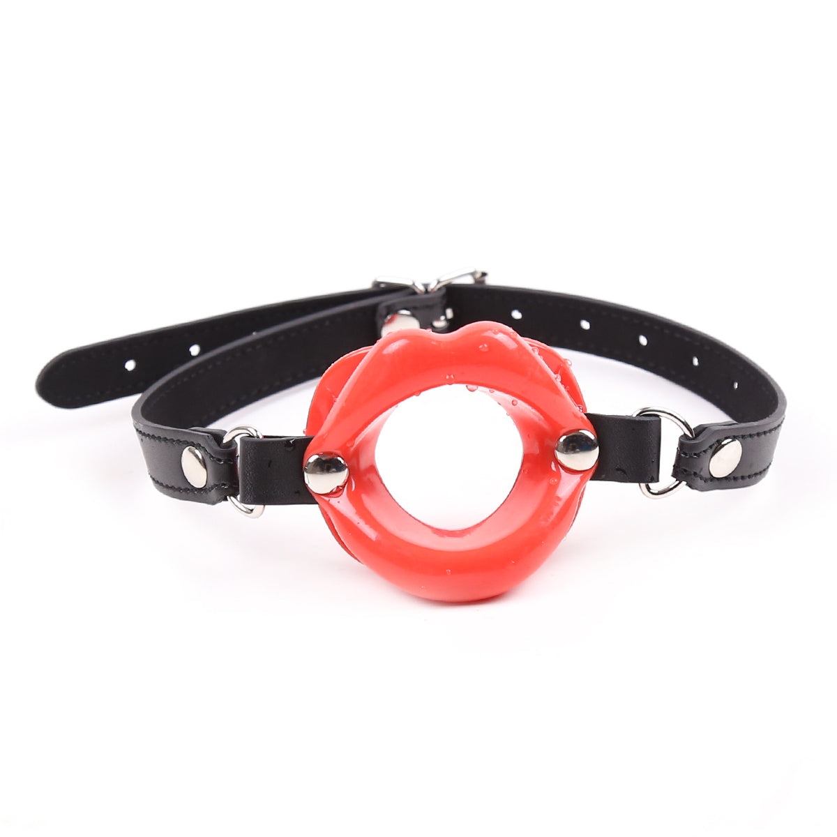 Kink Deep Throat Red Lips Shape Open Mouth | PU Leather | Adjustable、mySite、bottomscart