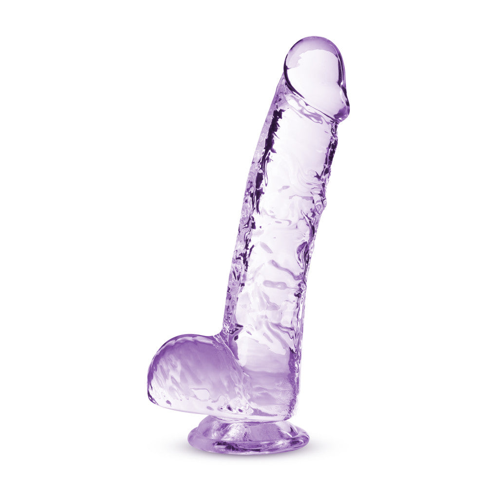 Naturally Yours By Blush® | Realistic Amethyst 6-Inch Long Dildo With Balls & Suction Cup Base、mySite、bottomscart