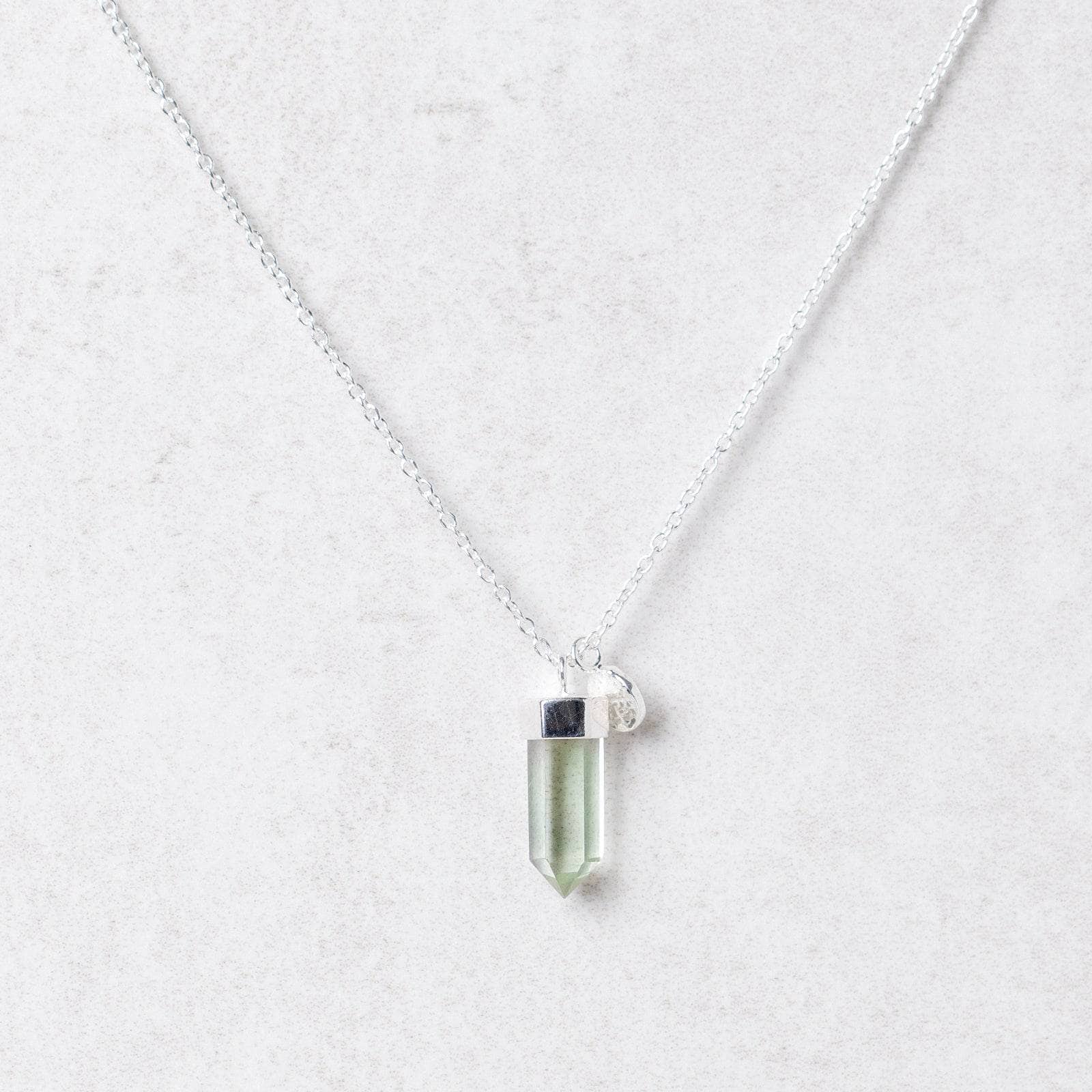 Delicate Green Amethyst Crystal Point Necklace、mySite、hinf8tx79