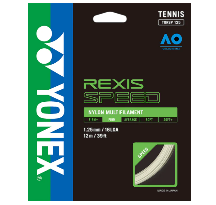 Yonex Rexis Speed 16L/1.25 Multifilament Poly Tennis String (Natural)、mySite、neckold
