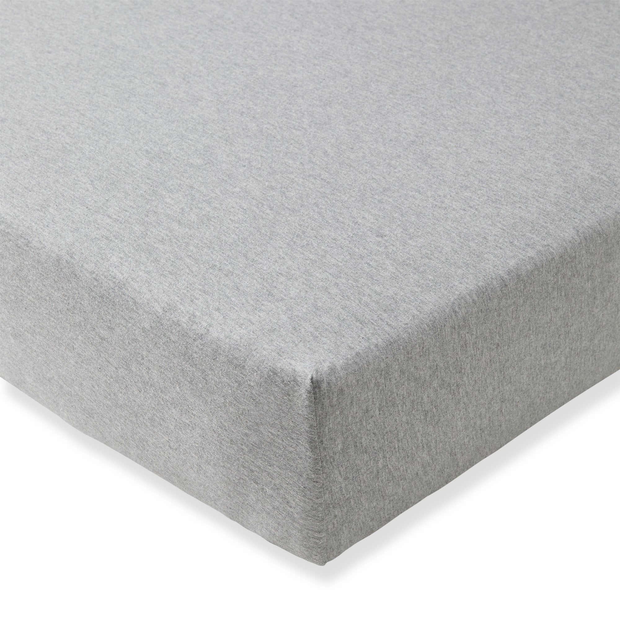 Solid Organic Cotton BEESNUG® Fitted Crib Sheet - Heather Grey、mySite、g9winljtr