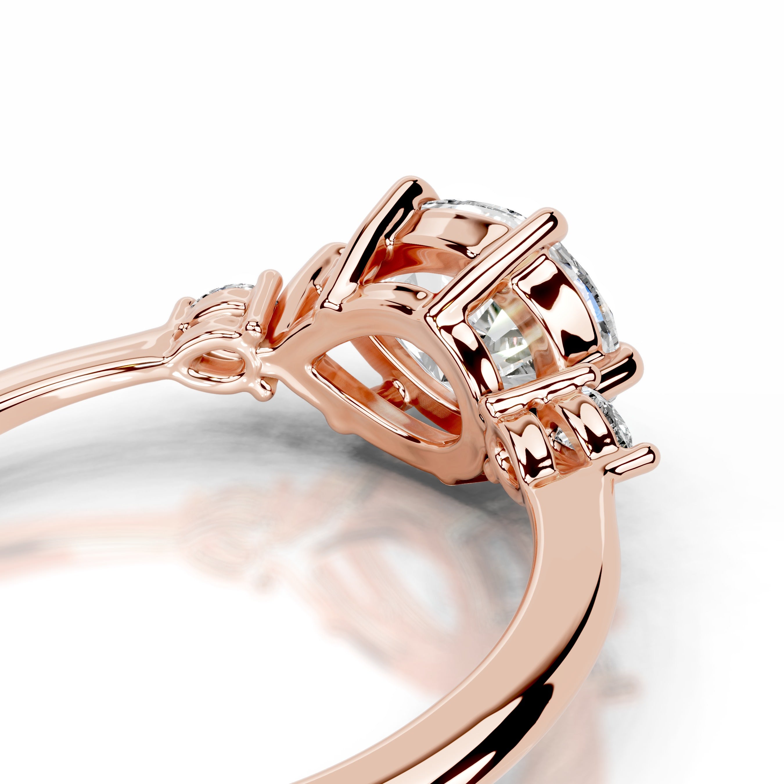 Maura Lab Grown Diamond Ring - 14K Rose Gold、mySite、hinf8tx79