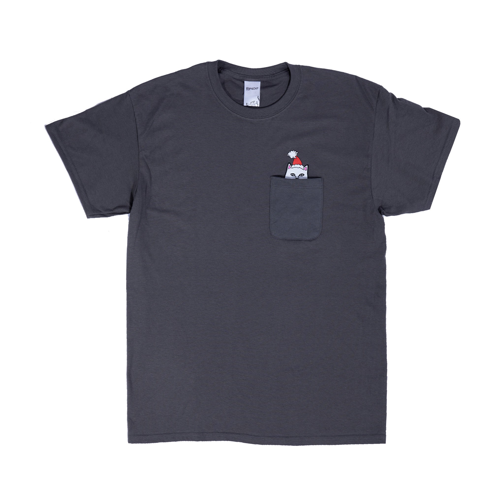  Lord Santa Pocket Tee (Charcoal)、mySite、merchandisen