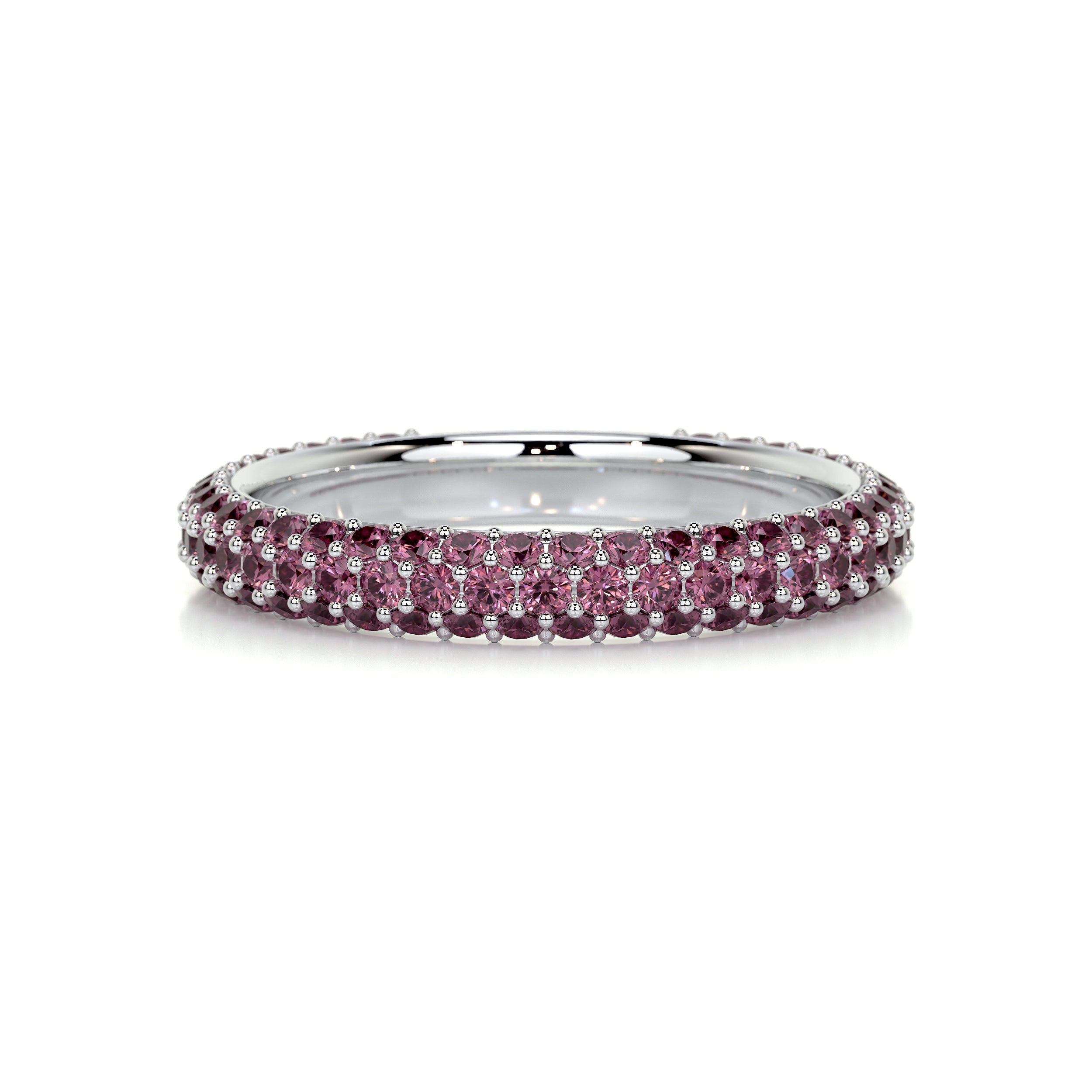 Emma Pink Gemstone Wedding Ring (1.25 Carat) - 14K White Gold (RTS)、mySite、hinf8tx79