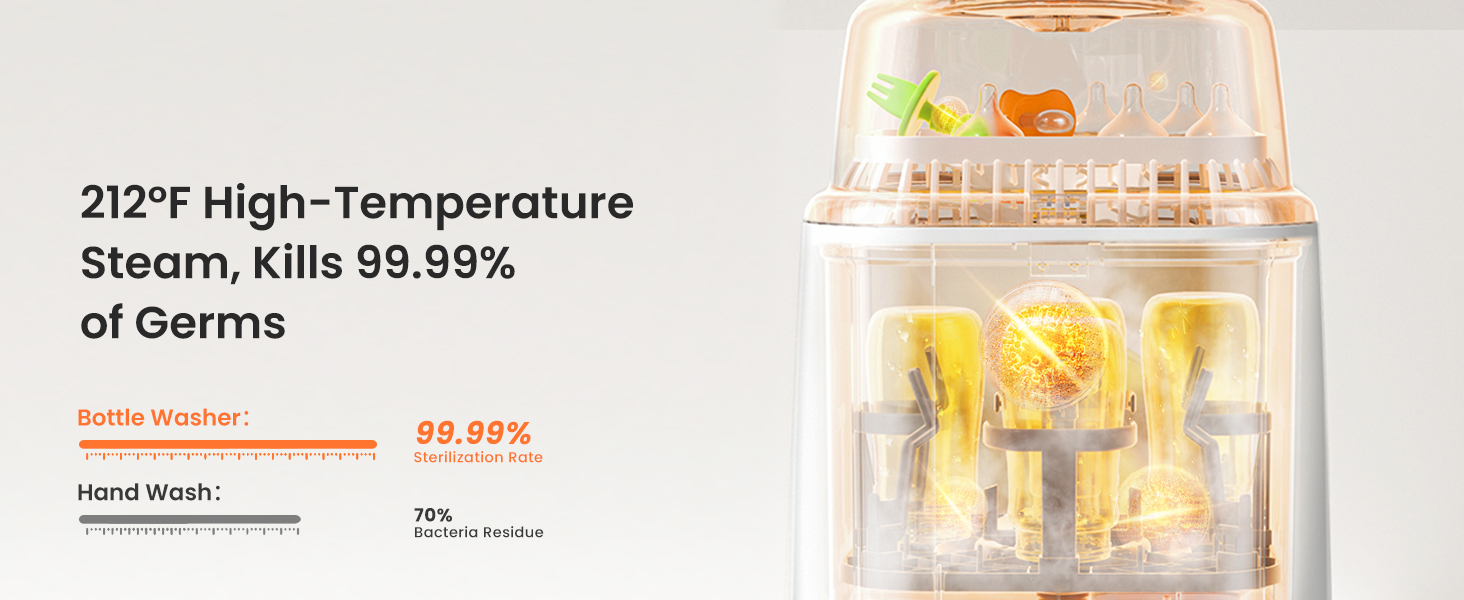 baby bottle washer sterilizer and dryer