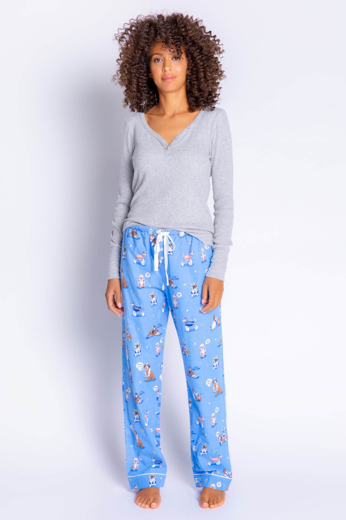 Happy Pawnukkah Hanukkah Pajama Pants by P.J. Salvage - Women、mySite、topwebapps