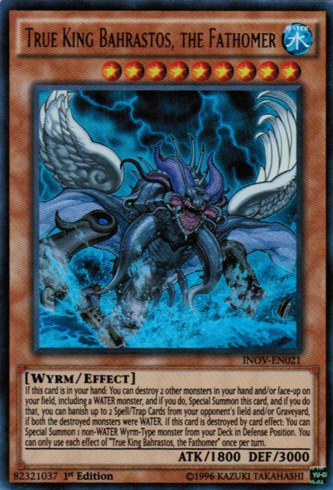 True King Bahrastos, the Fathomer INOV-EN021 Ultra Rare、mySite、waistdrama