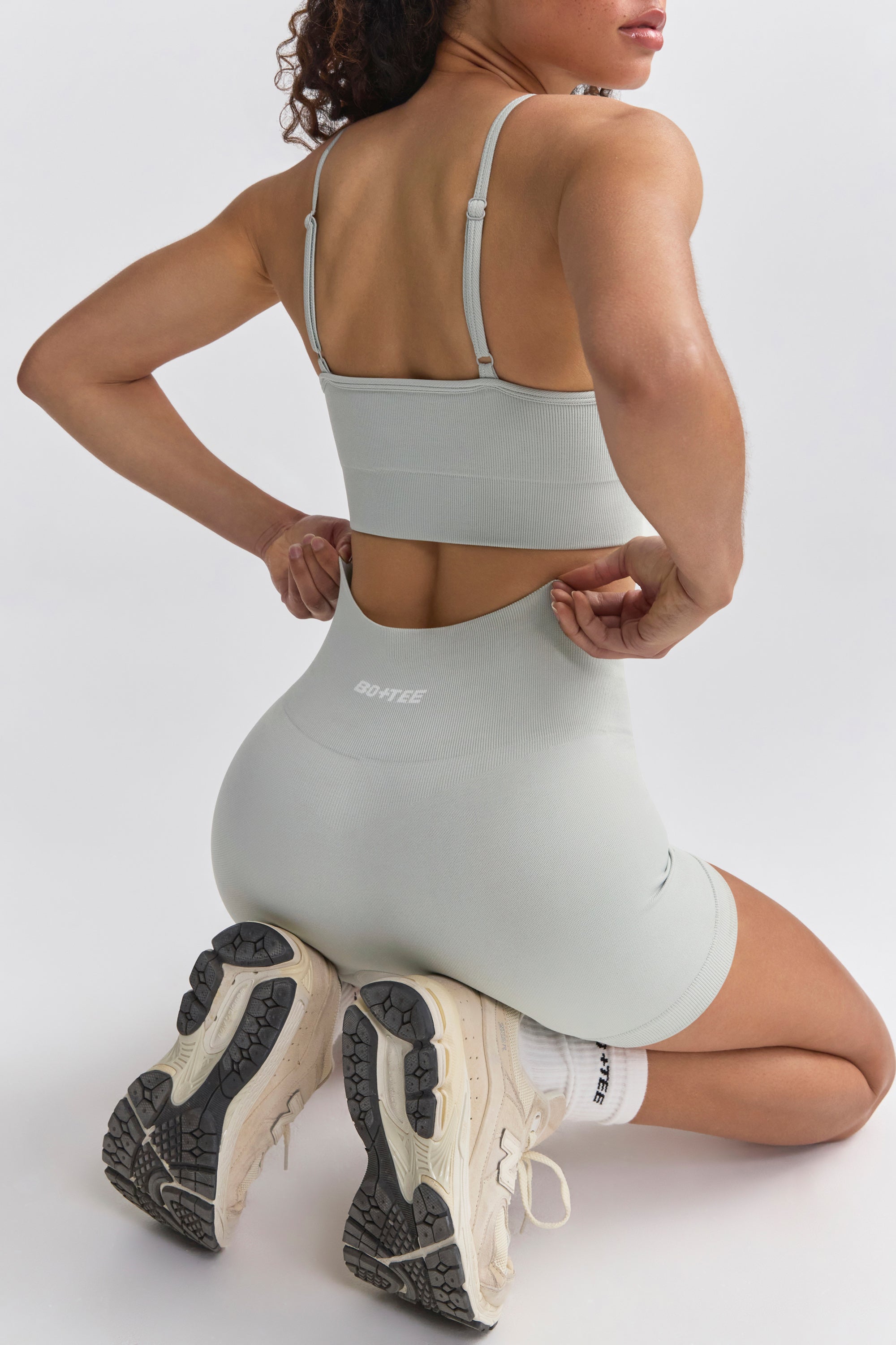 Super Sculpt Seamless Mini Shorts in Fog、mySite、solidvoid