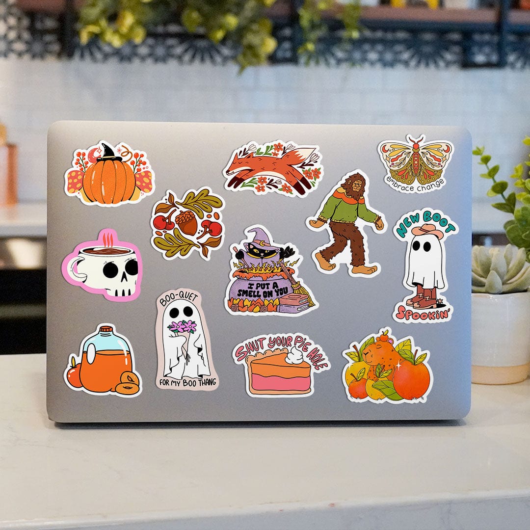  Bright Fall Sticker 12 Pack、mySite、ghnorth