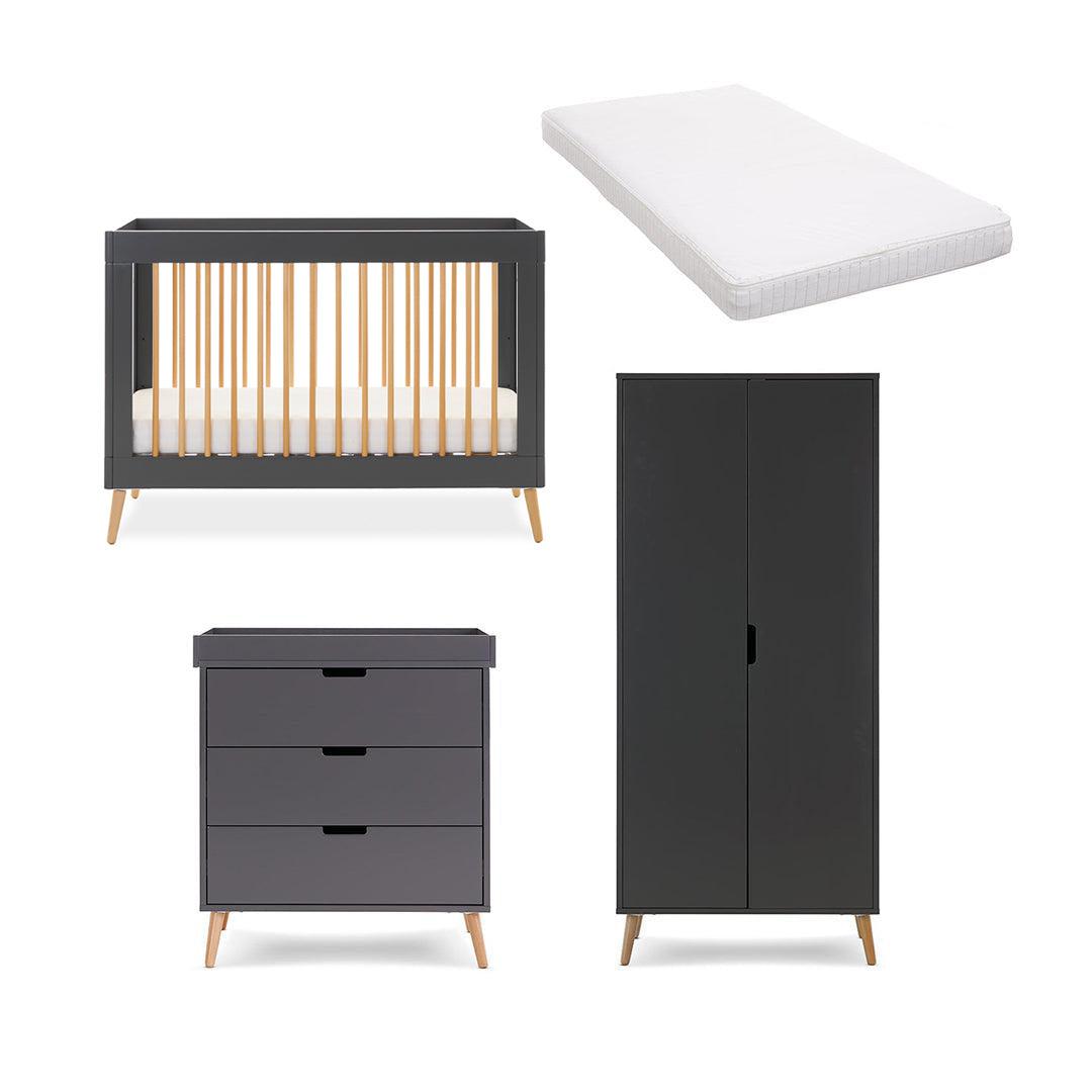  Obaby Maya Mini 3 Piece Room Set - Slate + Natural、mySite、merchandisen