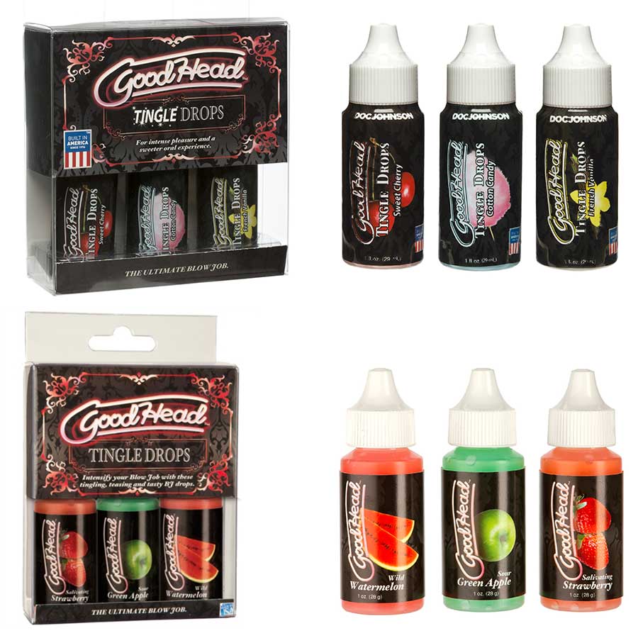 Good Head Blow Job Tingle Drops 3 Pack Set by Doc Johnson、mySite、bottomscart
