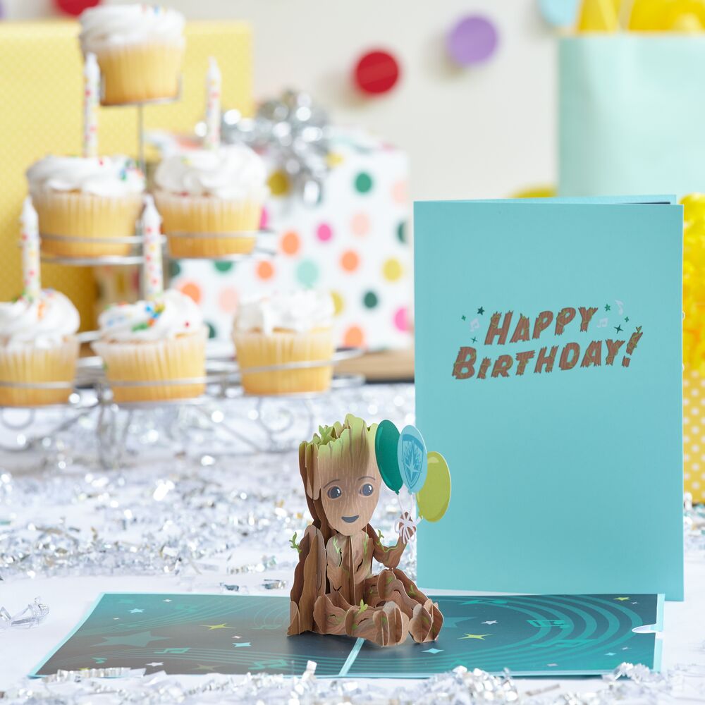 Marvel's Guardians of the Galaxy Groot Birthday Pop-Up Card、mySite、solidvoid