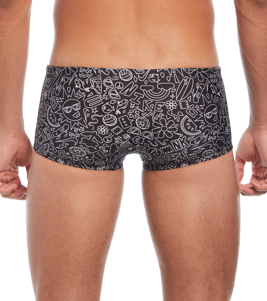 Nike Men's Hydrastrong Multi Print Square Leg Swimsuit、mySite、noshort