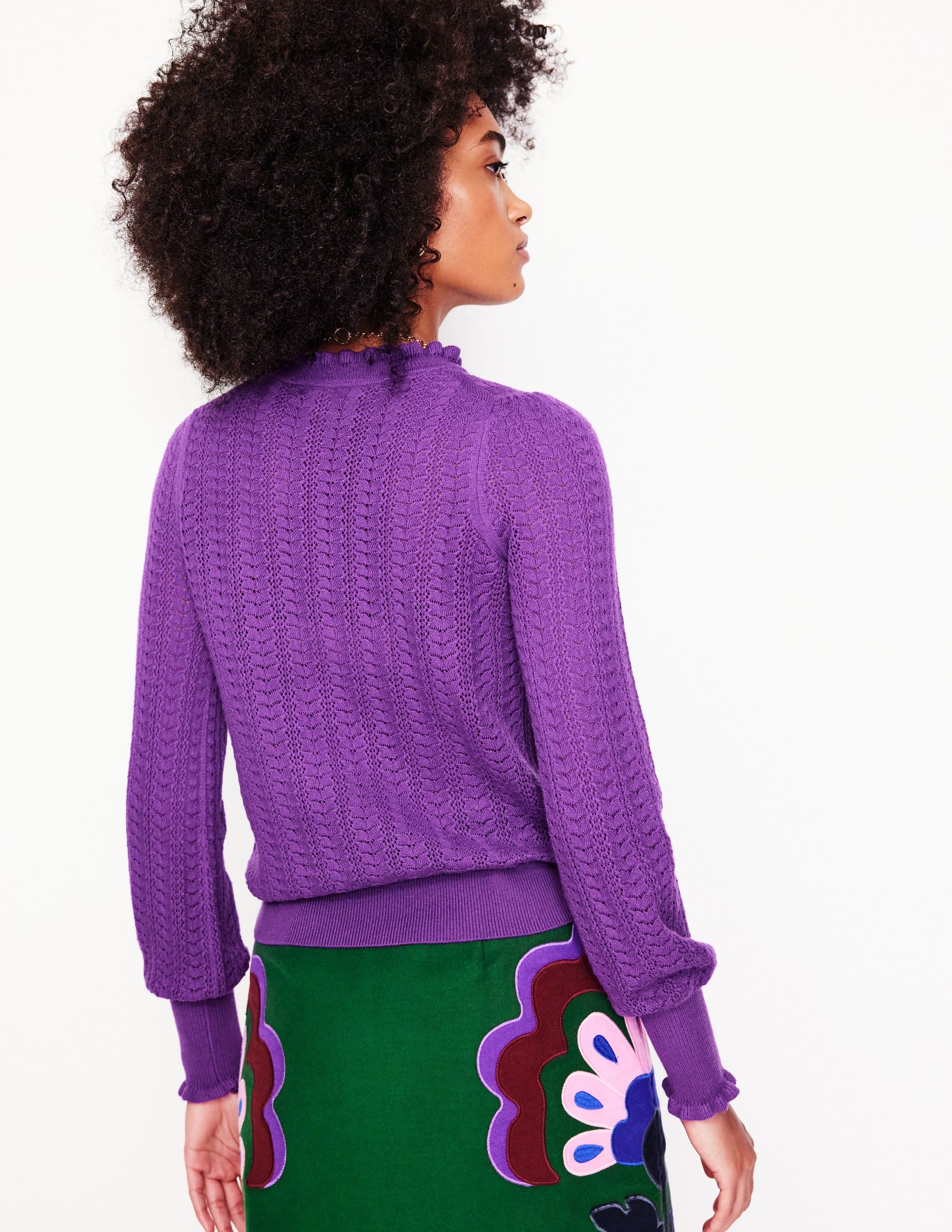  Tia Pointelle Frilled Jumper-Ameythyst Purple、mySite、ashleygrahame