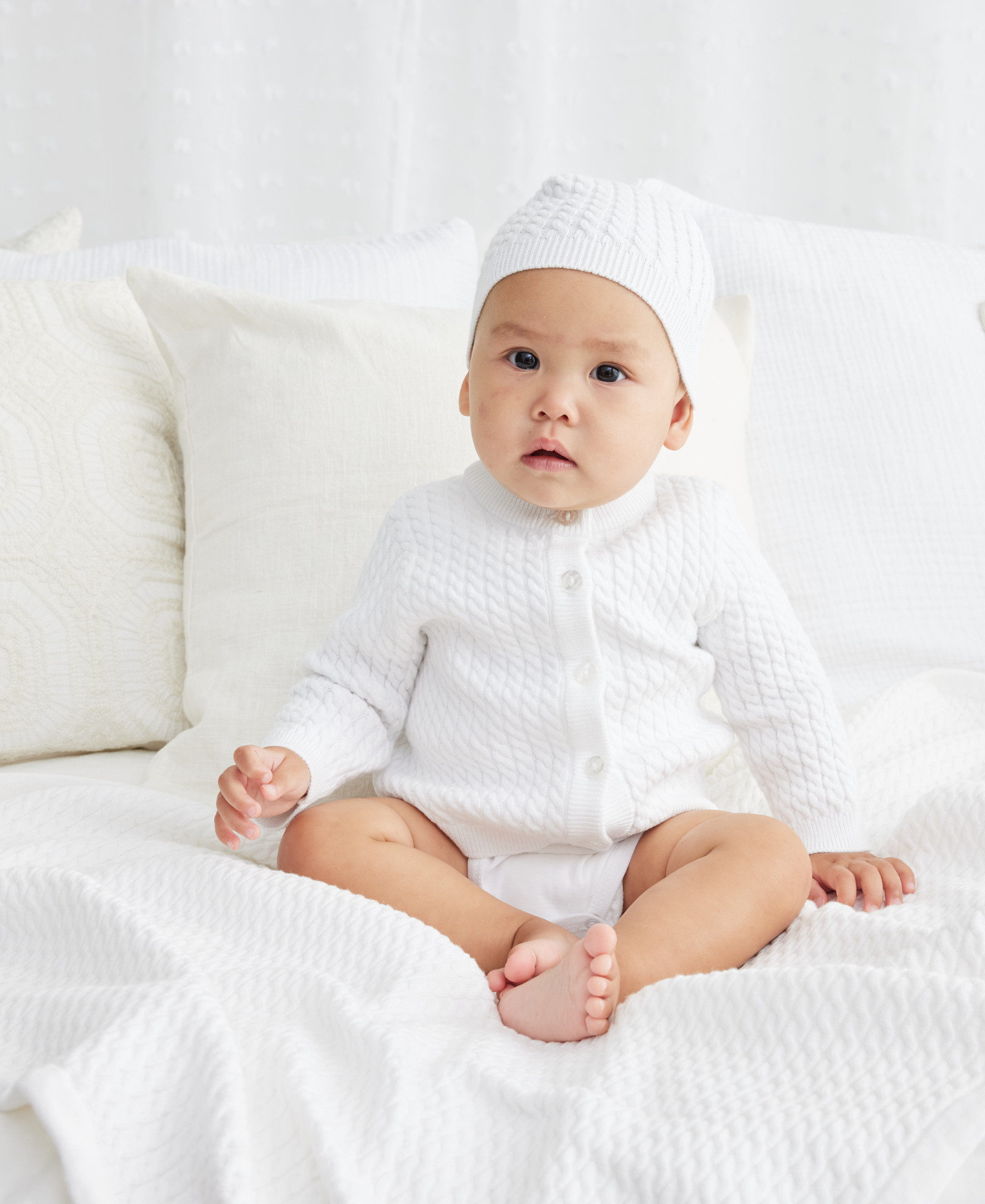  White Cable Knit Receiving Blanket、mySite、layawaytickets