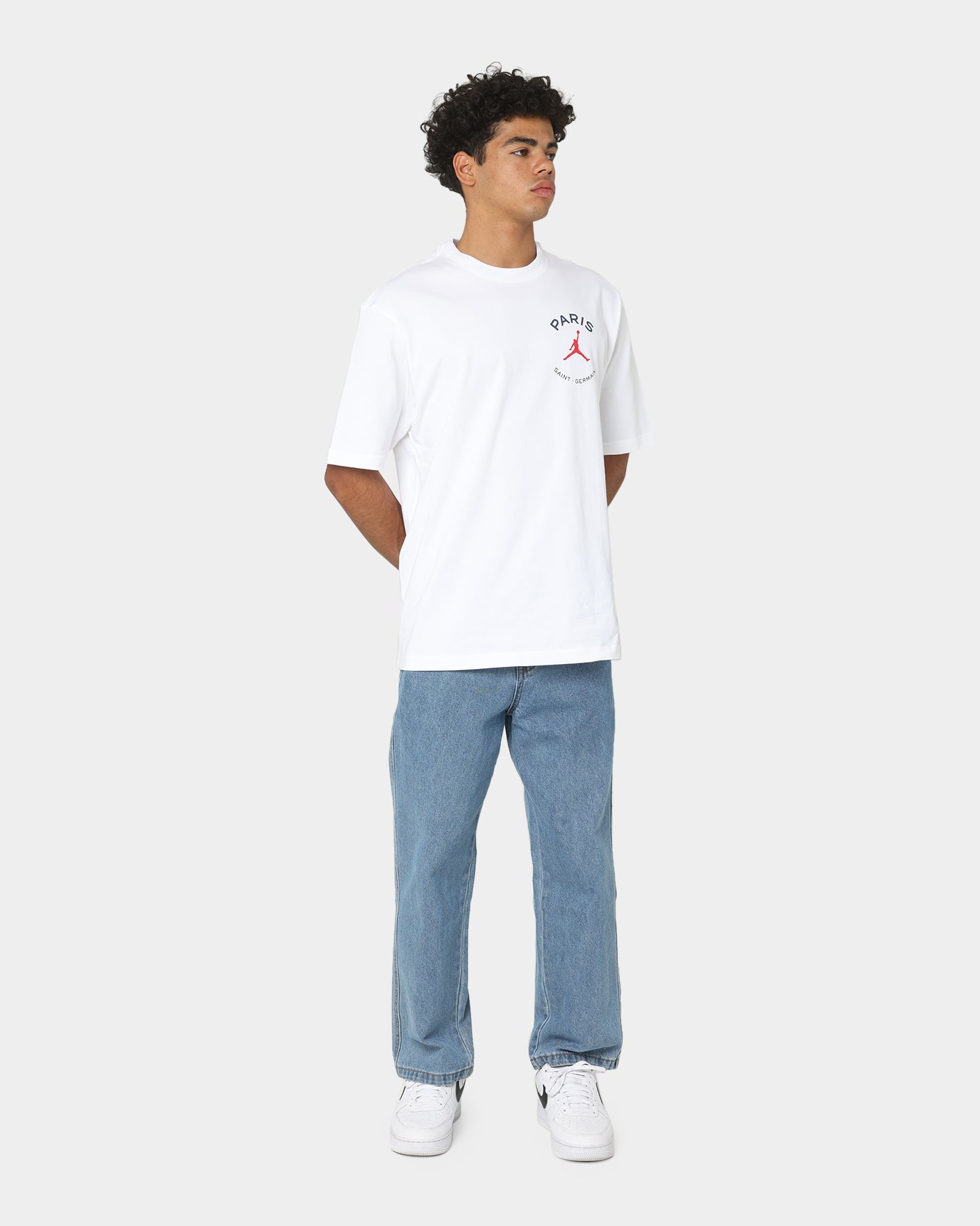 Jordan X Paris Saint-Germain Logo T-Shirt White、mySite、zt4zffjzw