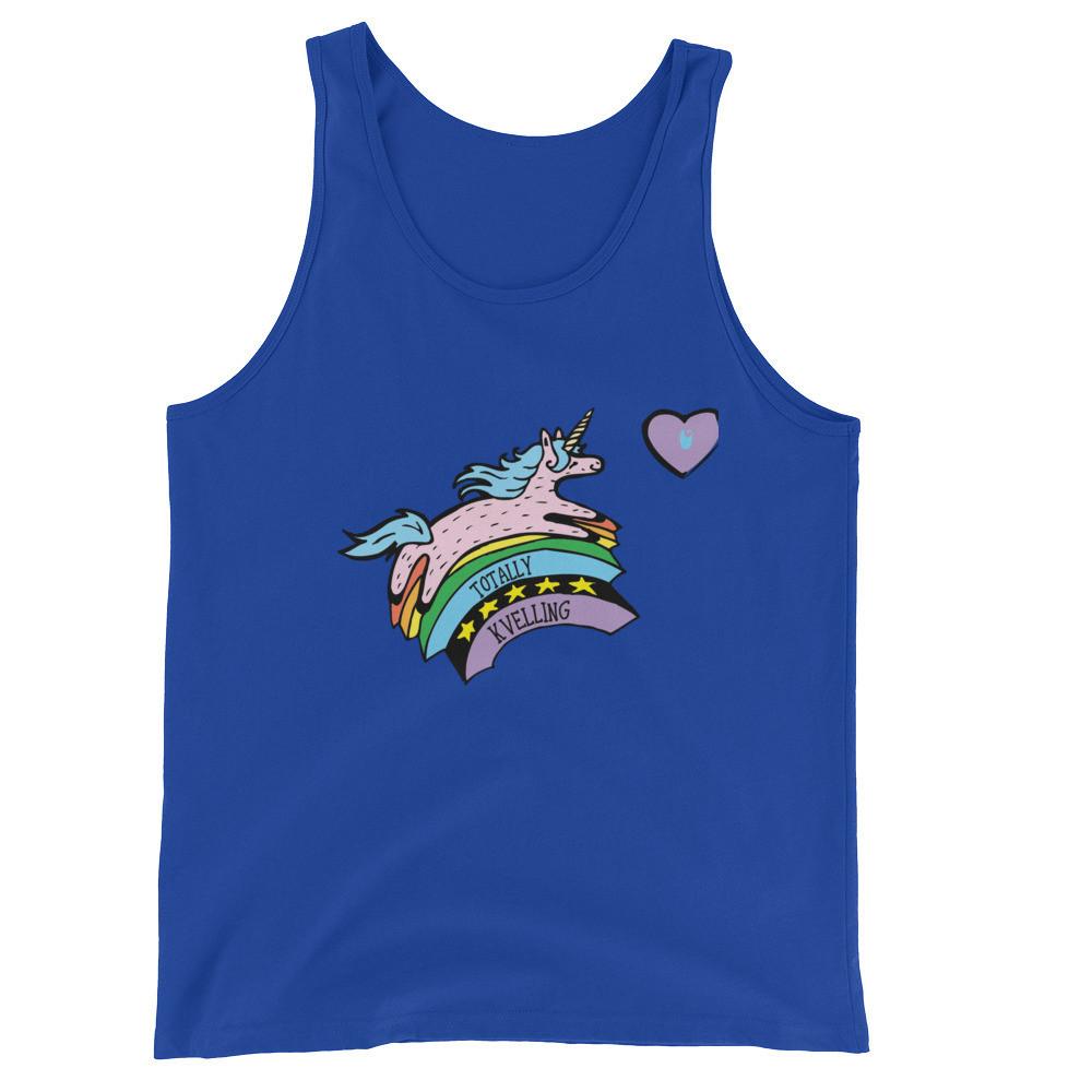 Jewnicorn Totally Kvelling Unisex Tank Top - (Choice of Color) - (Sizes XS - XXL)、mySite、topwebapps