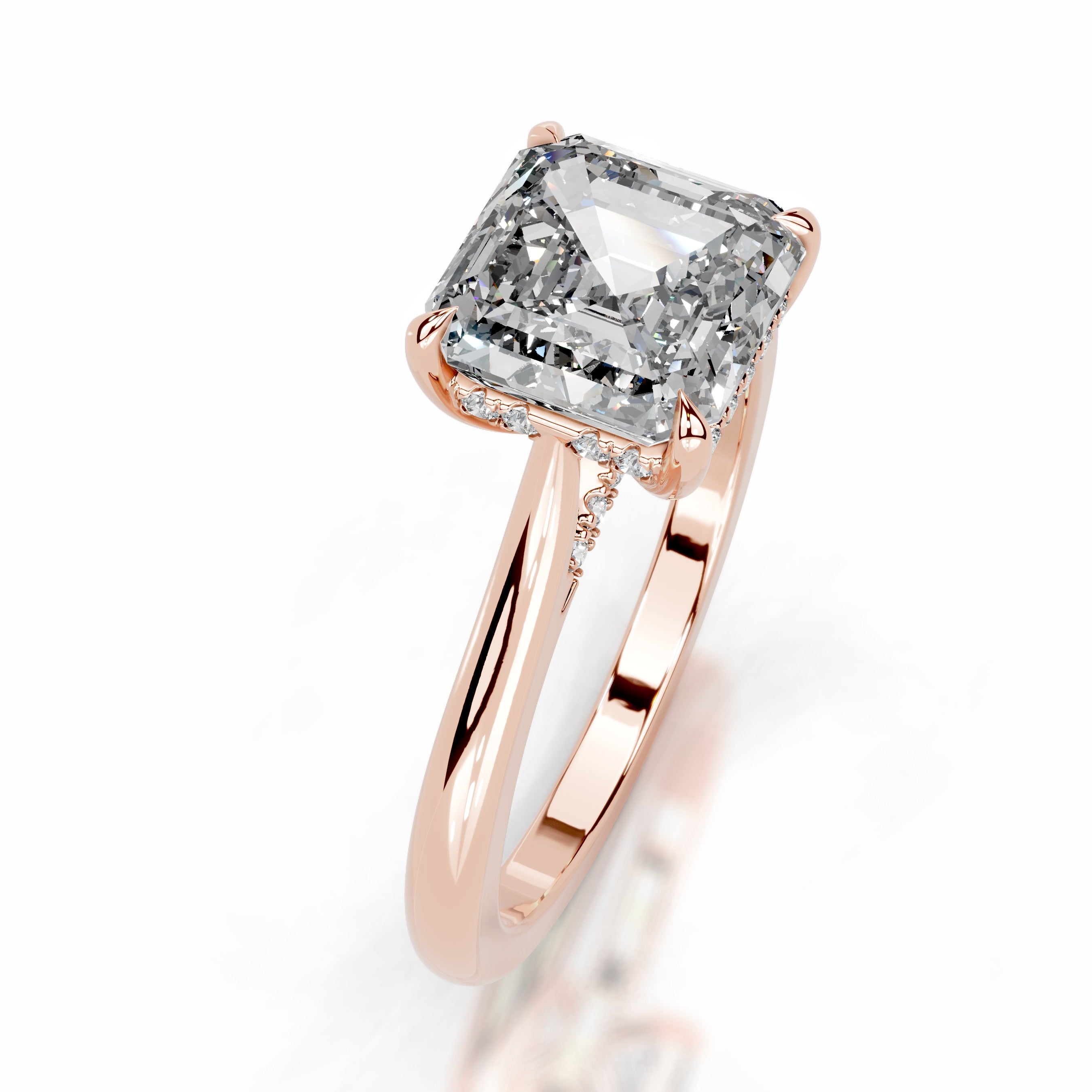 Hilda Diamond Engagement Ring - 14K Rose Gold、mySite、hinf8tx79