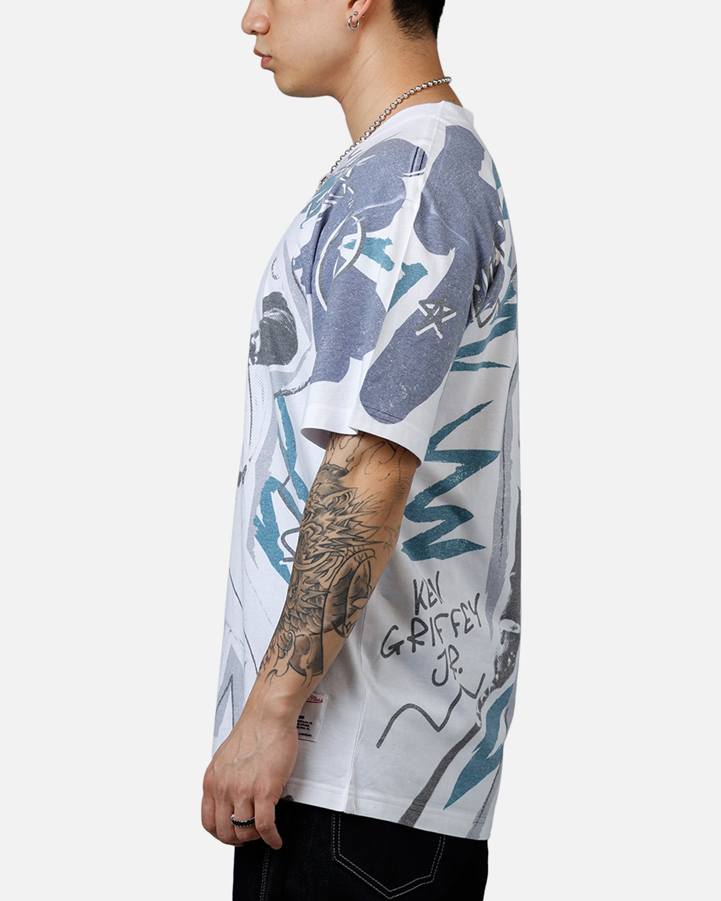 Mitchell & Ness Ken Griffey Jr. Showstopper T-Shirt Navy、mySite、zt4zffjzw