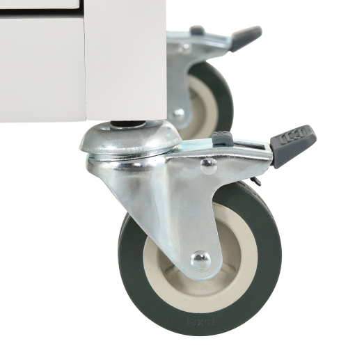 Kitchen Island Cart with Solid Wood Top and Locking Wheels,54.3 Inch Width,4 Door Cabinet and Two Drawers,Spice Rack, Towel Rack (White)、、casual